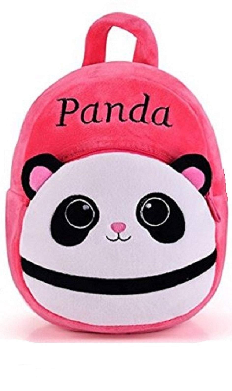 **Soft Plush Kids Backpack - Cute Cartoon School Bag for Girls & Boys, Hello Kitty & Pink Panda Design, Lightweight Mini Travel Bag for Toddlers & Babies - Perfect for School, Daycare, and Family Trips**