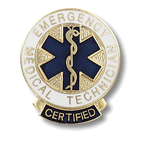 Certified Emt Star of Life Pin