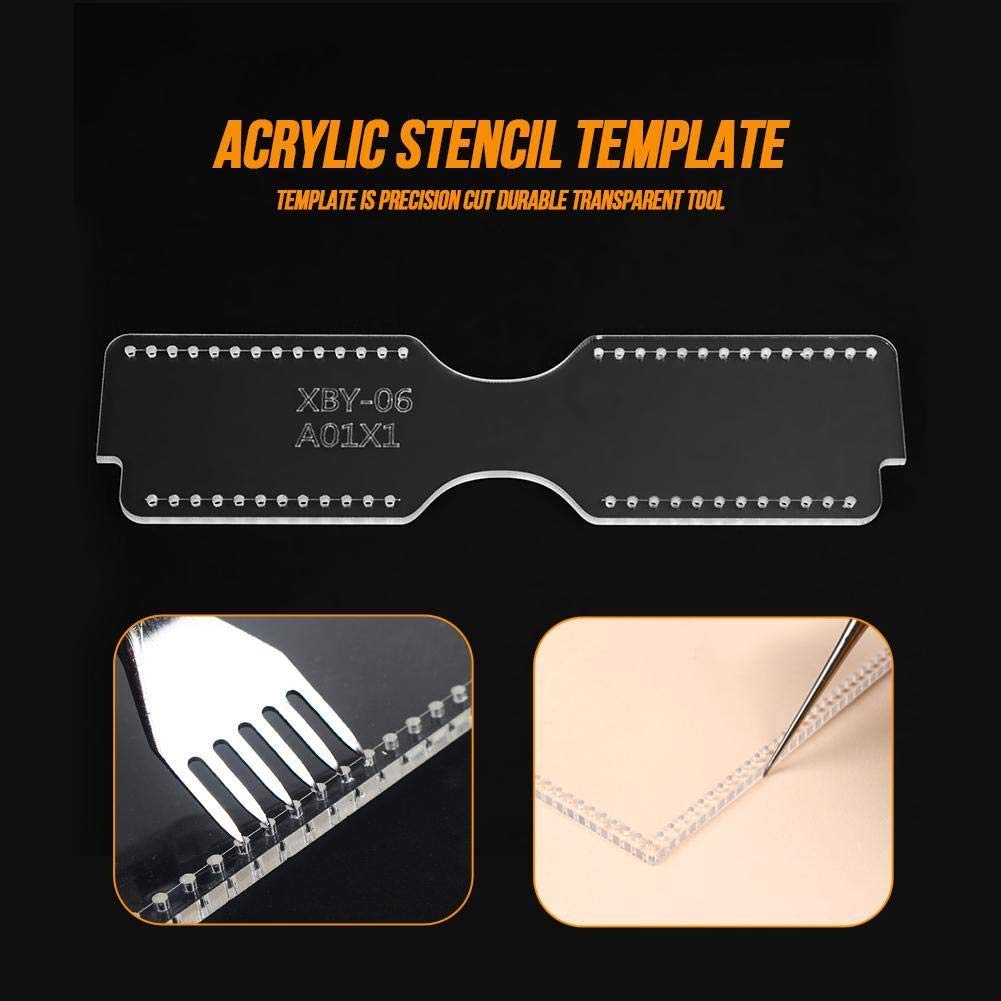 DIY Leather Craft Acrylic Stencil Template for Cigarette Lighter Pouch - Perfect for Leatherworking, Wallet Making & Craft Projects