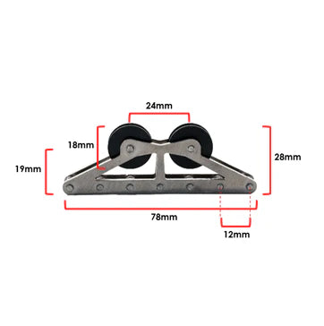 Hunt Master Speargun Parts - Stainless Steel Double Pulley for Spearfishing & Underwater Hunting Gear Replacement