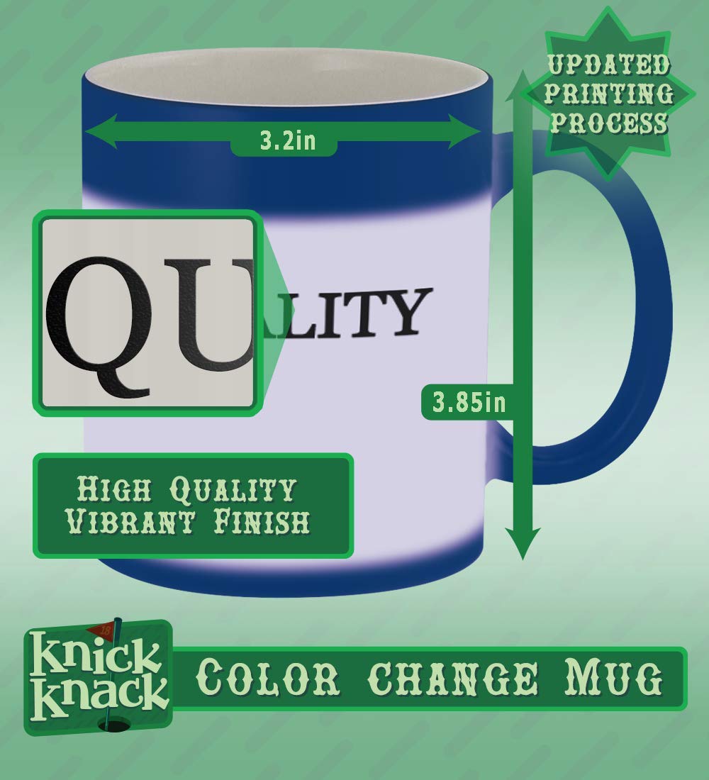 11oz Magic Color Changing Mug - Heat Sensitive Blue Ceramic Cup for Coffee, Tea & Hot Drinks | Fun Novelty Gift for Home, Office & Parties