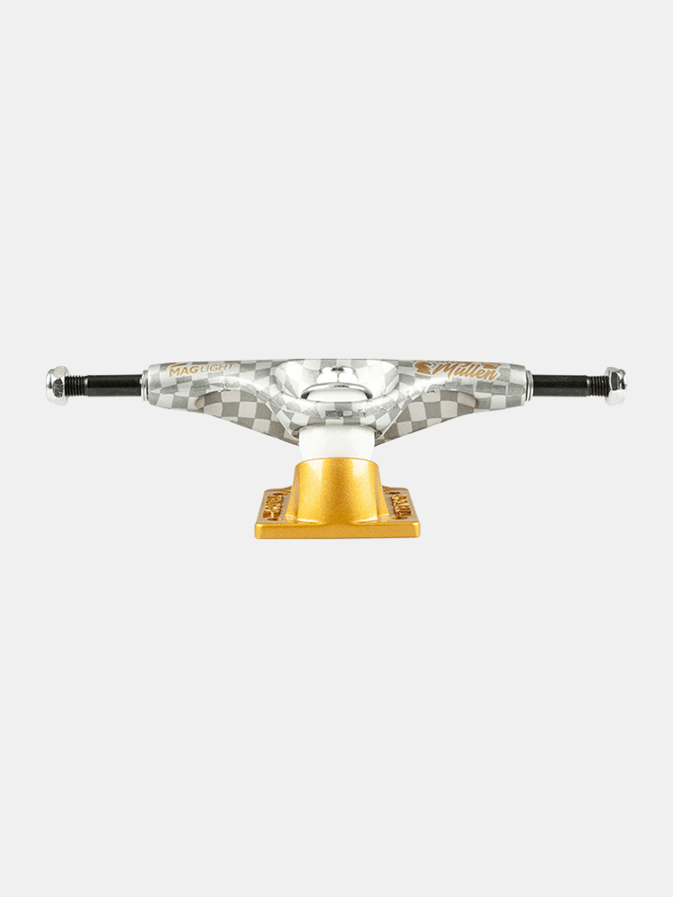 Tensor Mag Light Lo Slicks 5.25 Skateboard Trucks - Rodney Mullen Pro Model Gold Edition - Perfect for Street Skating and Technical Tricks