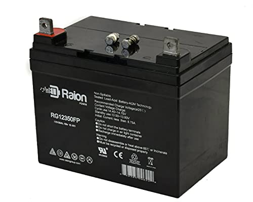 Raion Power 12V 35Ah U1 Wheelchair Battery Replacement for Everest & Jennings Hot Wheels - 2 Pack - Perfect for Mobility Scooters and Power Chairs