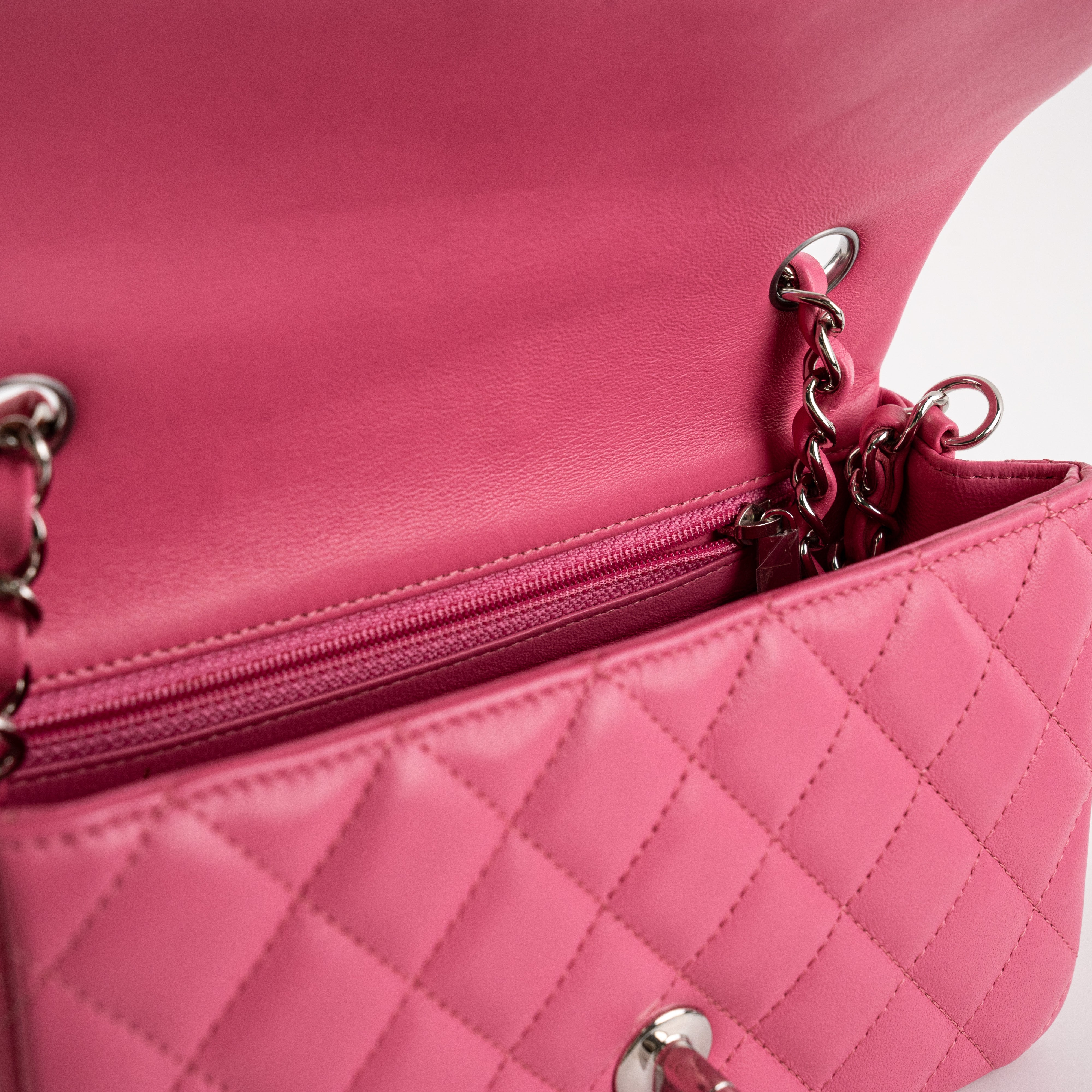 Chanel Mini Rectangle Lambskin Pink Crossbody Bag - Luxury Designer Handbag for Women | Perfect for Date Night, Parties & Special Occasions