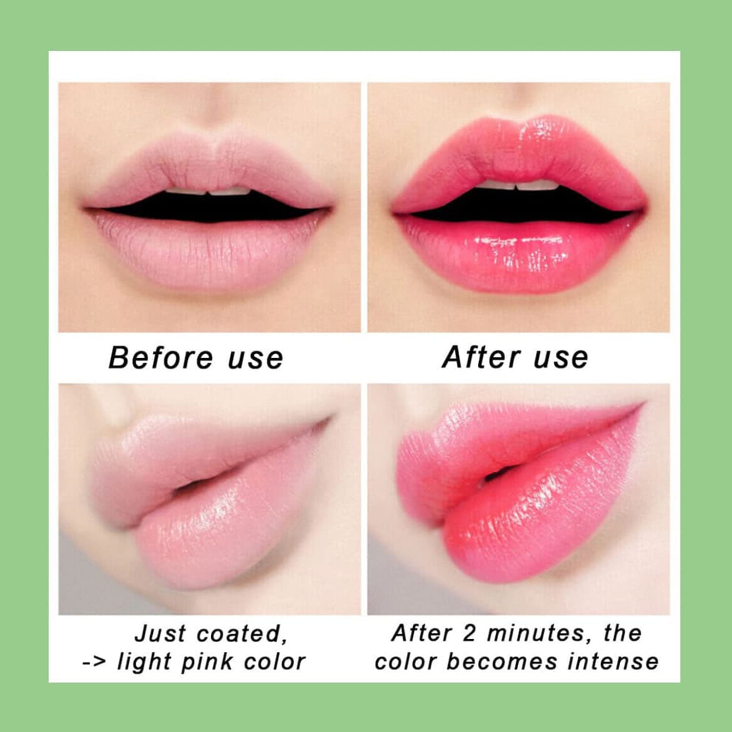 5 Pack Aloe Vera Color Changing Lipstick - 24H Long Lasting Moisturizing Lip Gloss with Temperature Activated Magic Color (Korean Pink) - Perfect for Daily Wear, Date Night & Gift Giving
