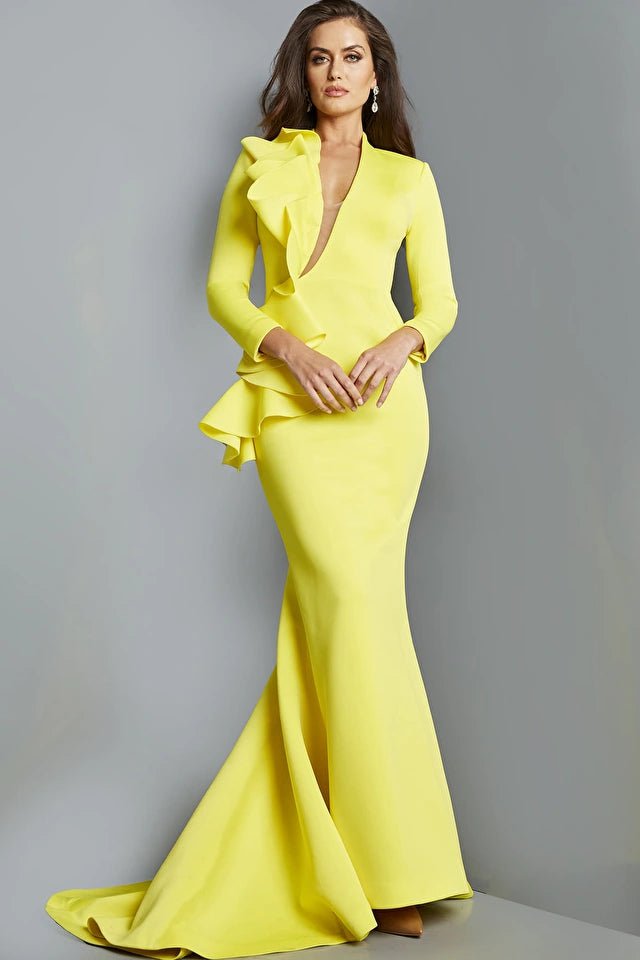 Jovani 07934 Fitted Three Quarter Sleeve Cocktail Dress for Women - Perfect for Evening Parties, Weddings & Special Occasions
