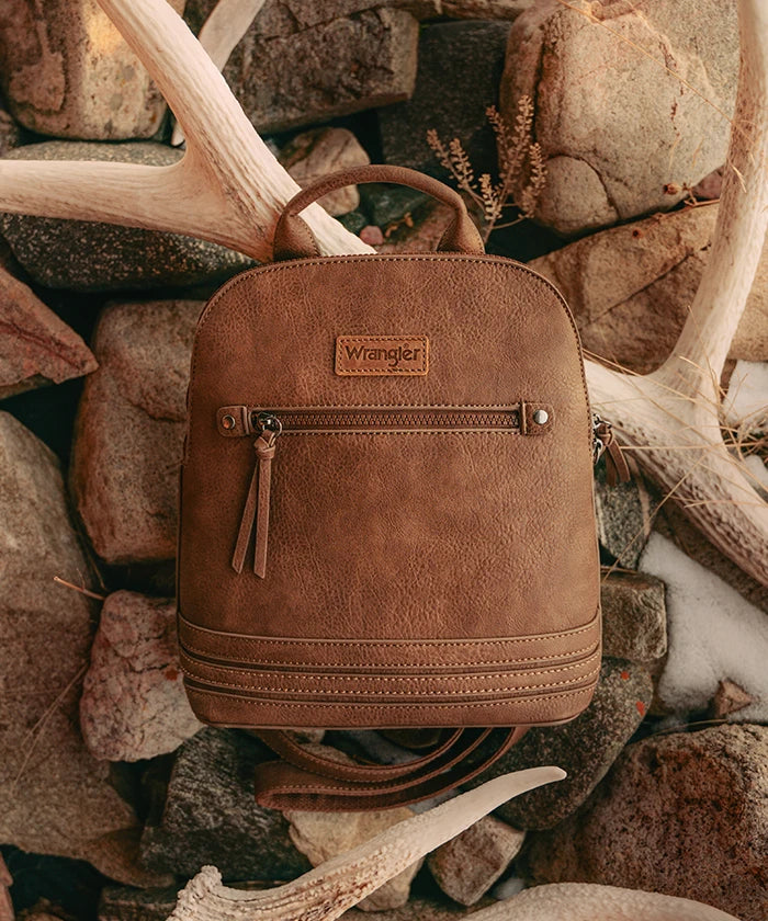 Wrangler Dome Zippered Backpack - Water-Resistant Hiking & Travel Backpack for Men & Women - Perfect for Outdoor Adventures, School & Commuting