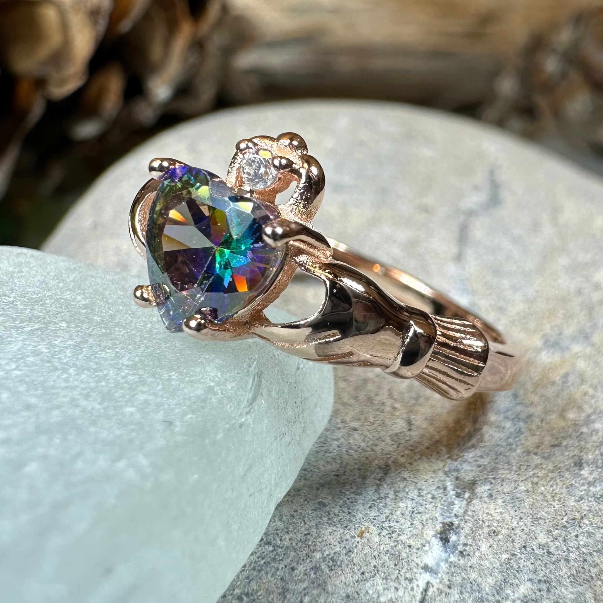 Authentic Donnybrook Claddagh Ring - Irish Friendship & Love Ring - Sterling Silver or Gold Celtic Jewelry - Perfect for Weddings, Anniversaries & Gifts