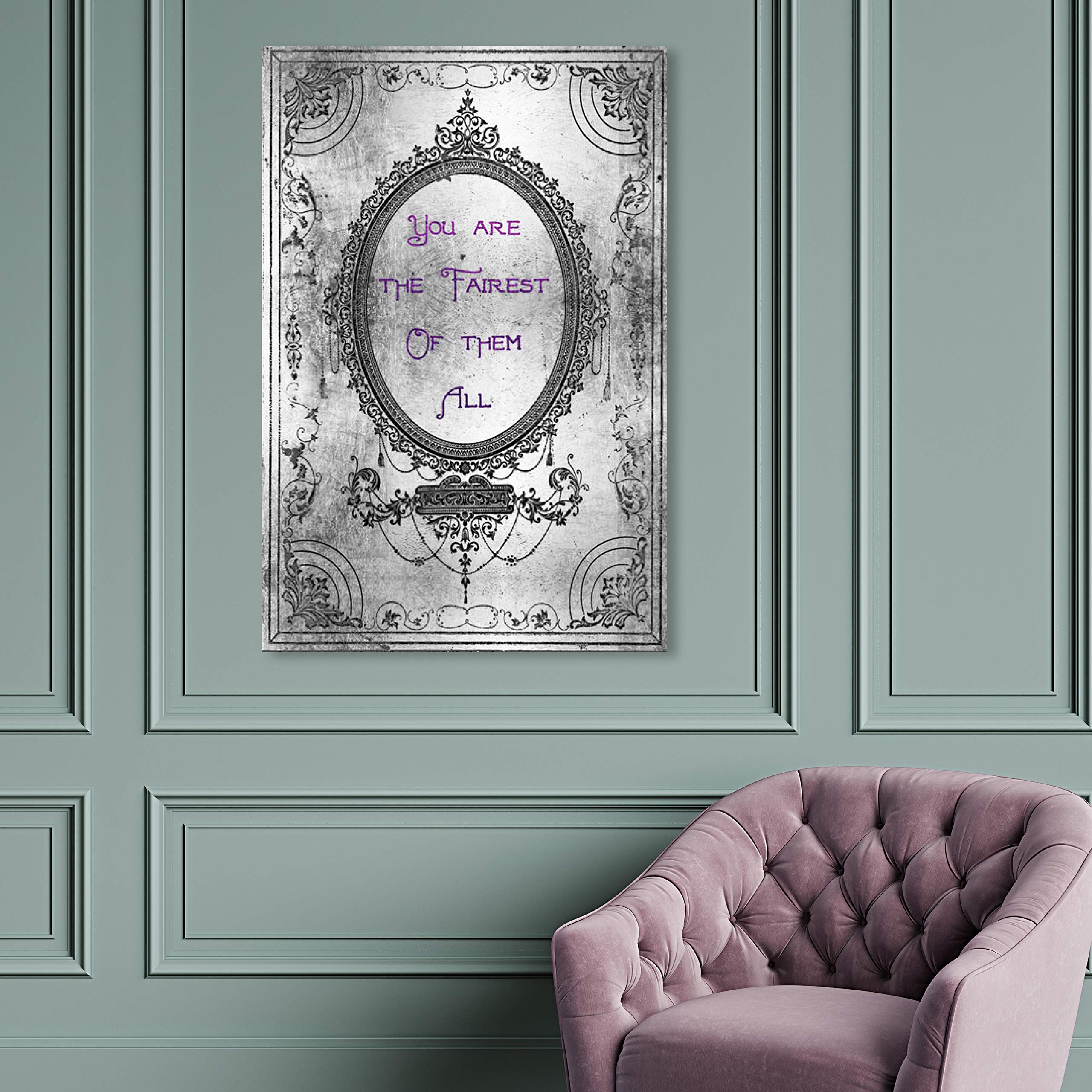 Fantasy Wall Art Canvas Prints 'The Fairest Silver' - Premium Home Decor for Living Room, Bedroom & Office - Perfect Gift for Fantasy Lovers