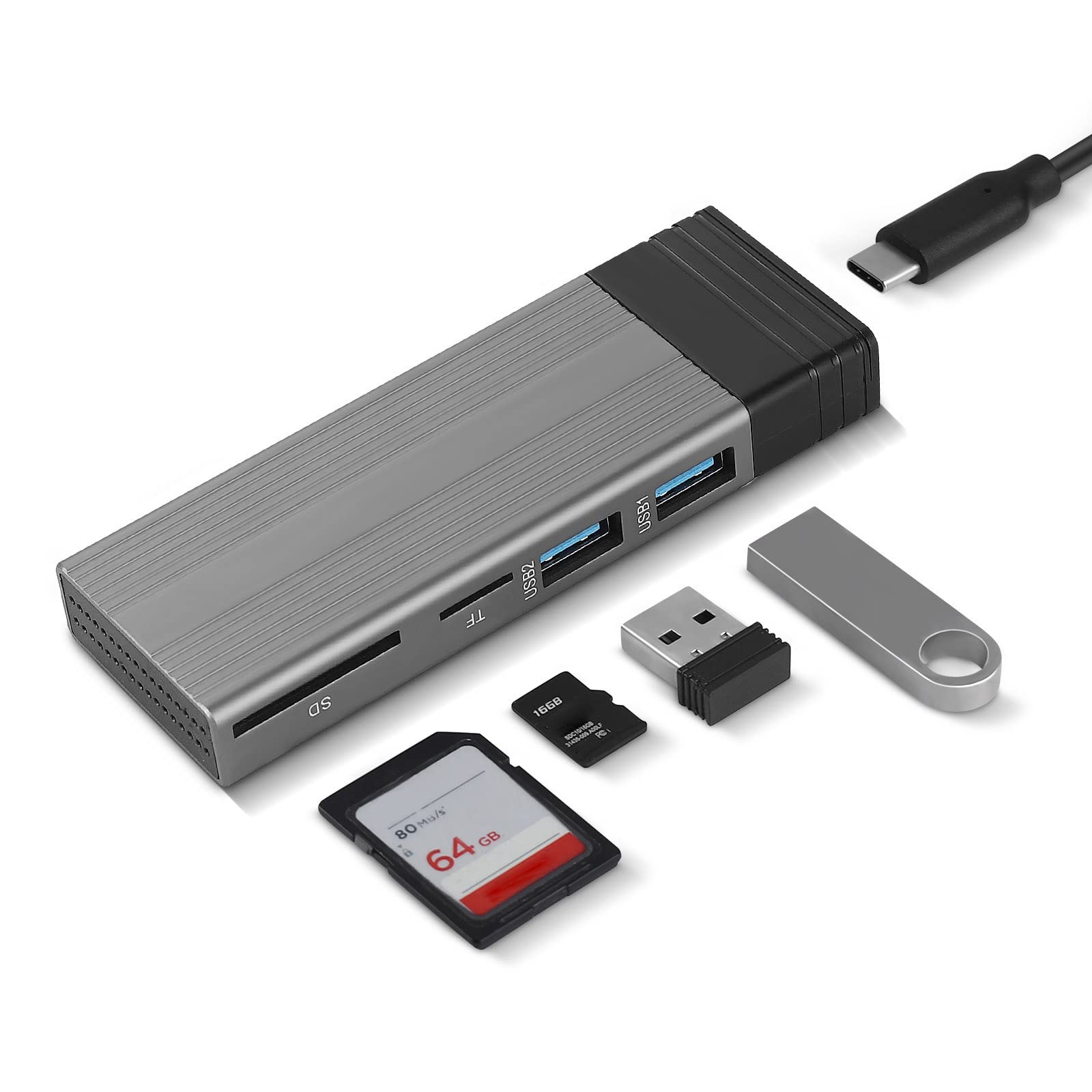 HOOLRZI M.2 NVMe SSD Enclosure - Dual Protocol USB-C 3.1 Gen 2 Case for External SSD Storage | Compatible with MacBook, PC, Laptop & Gaming Console Data Transfer