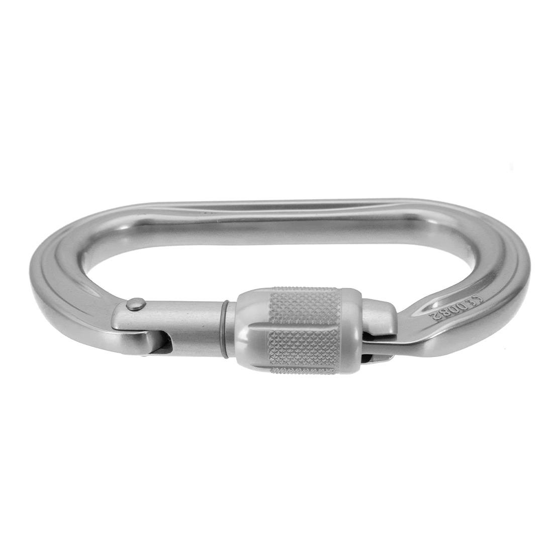 Petzl OK Triact Lock Carabiner - Lightweight Climbing Carabiner with Triple Locking System for Rock Climbing, Hiking & Outdoor Adventures