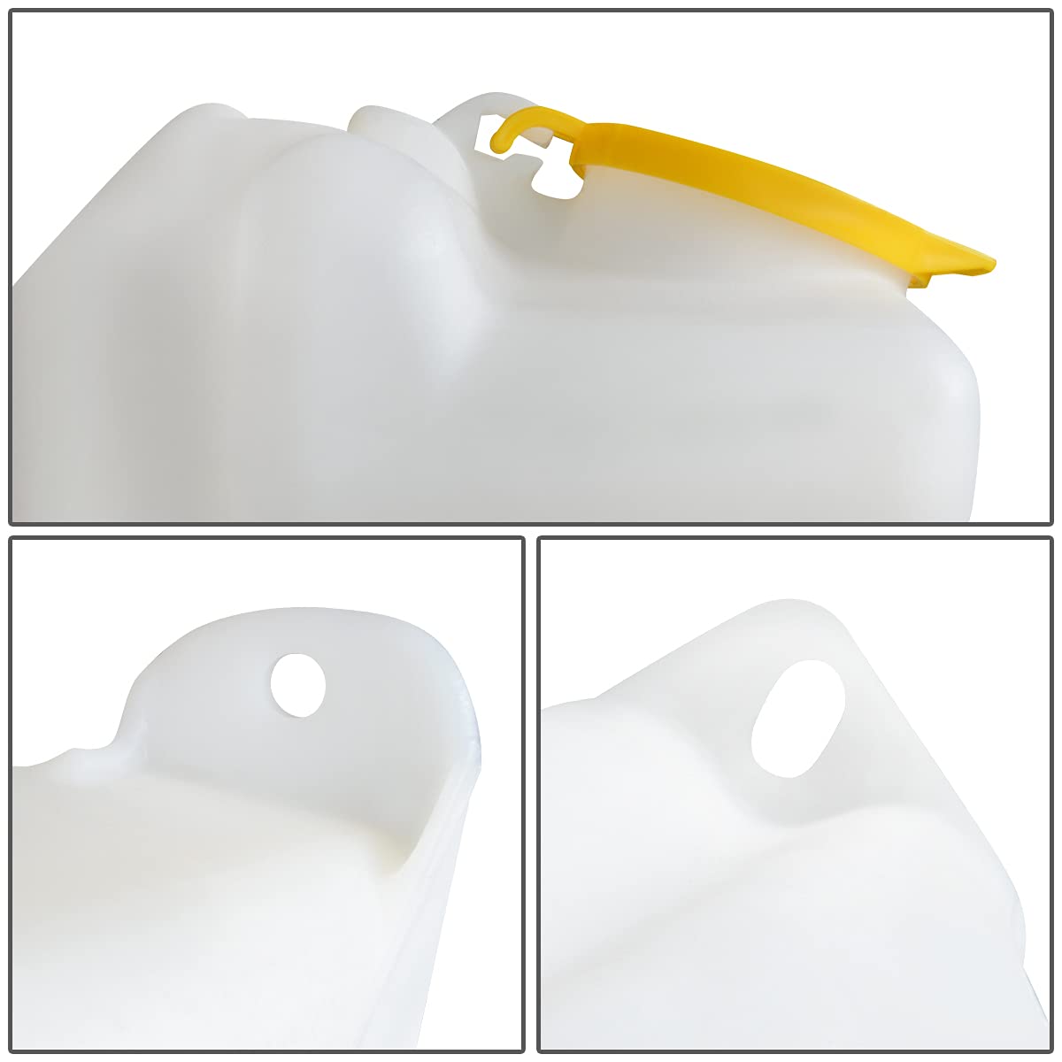 Auto Dynasty CH1288147 Car Windshield Washer Reservoir Tank with Cap & Pump - Compatible with 2003-2006 Jeep Wrangler (White) - Perfect for Off-Roading & Daily Driving Maintenance