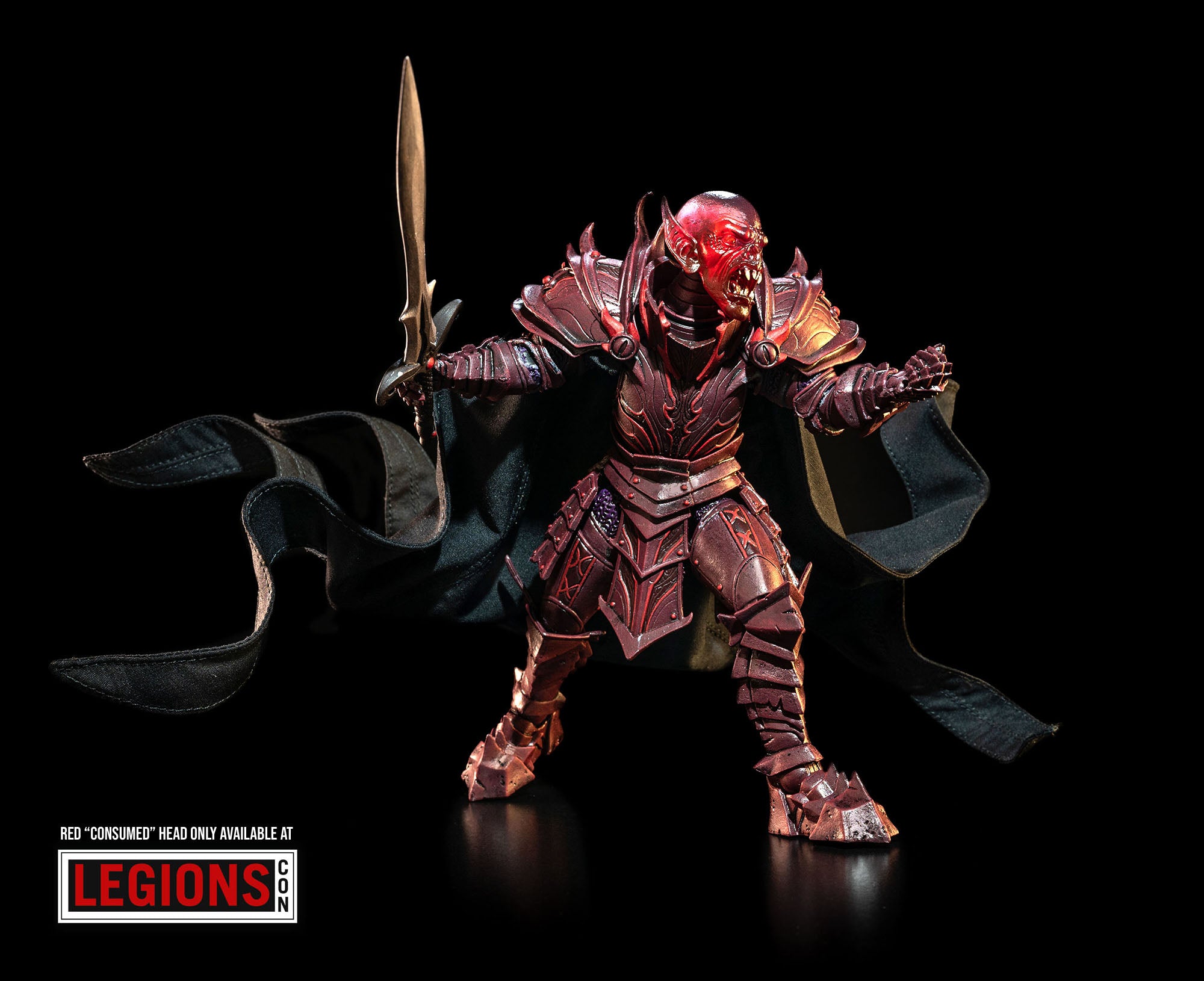 Mythic Legions Illythia's Brood Vorgus Vermillius 2 Action Figure - Legion Con Exclusive Collectible for Fantasy Display & Role-Playing Games