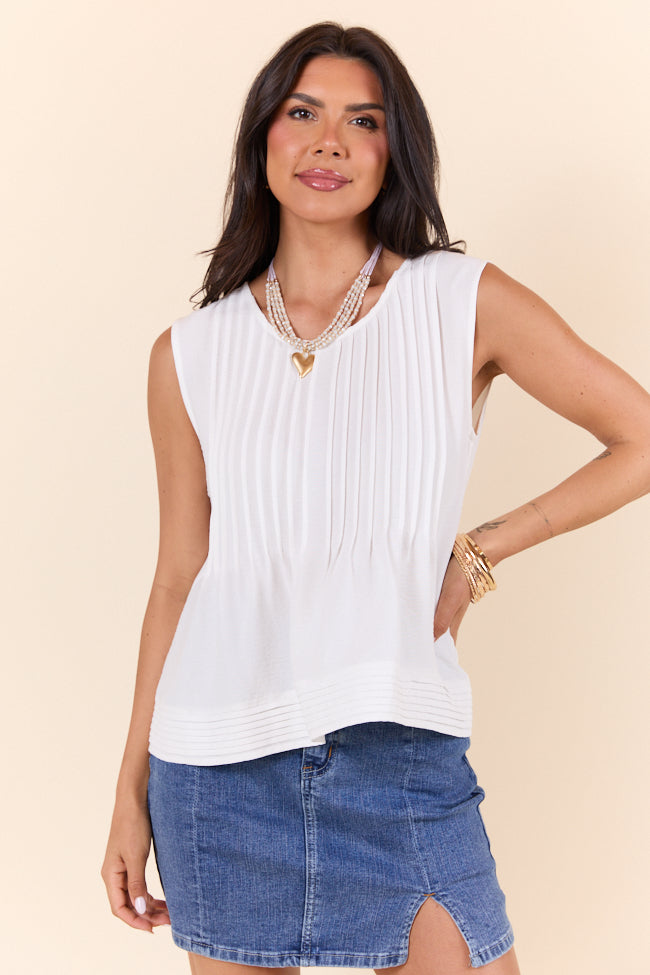 Perfect Promises Ivory Woven Top for Women - Elegant Lace Trim Blouse for Casual Wear & Special Occasions | Breathable Summer Tops | Boho Chic Style