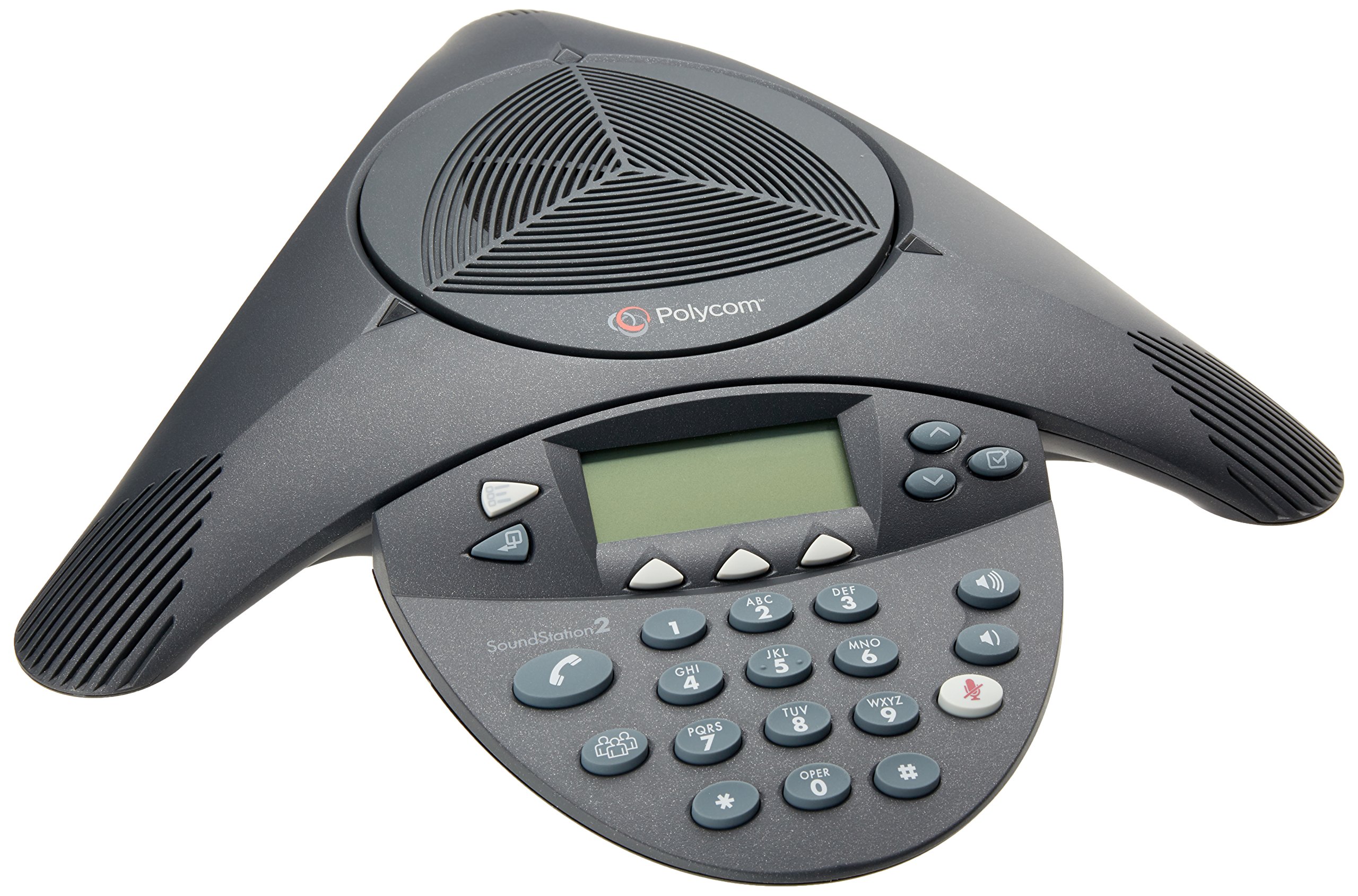 Polycom SoundStation2 Expandable Conference Phone with HD Audio (2200-16200-001) - Ideal for Business Meetings, Conference Calls & Remote Work