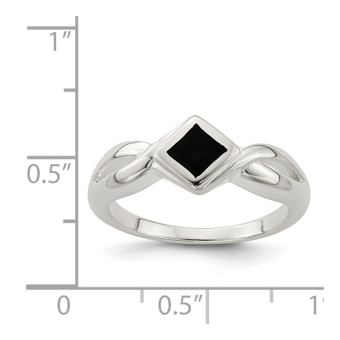 925 Sterling Silver Simulated Onyx Ring for Women - Elegant Gothic Jewelry for Evening Parties, Date Nights & Special Occasions