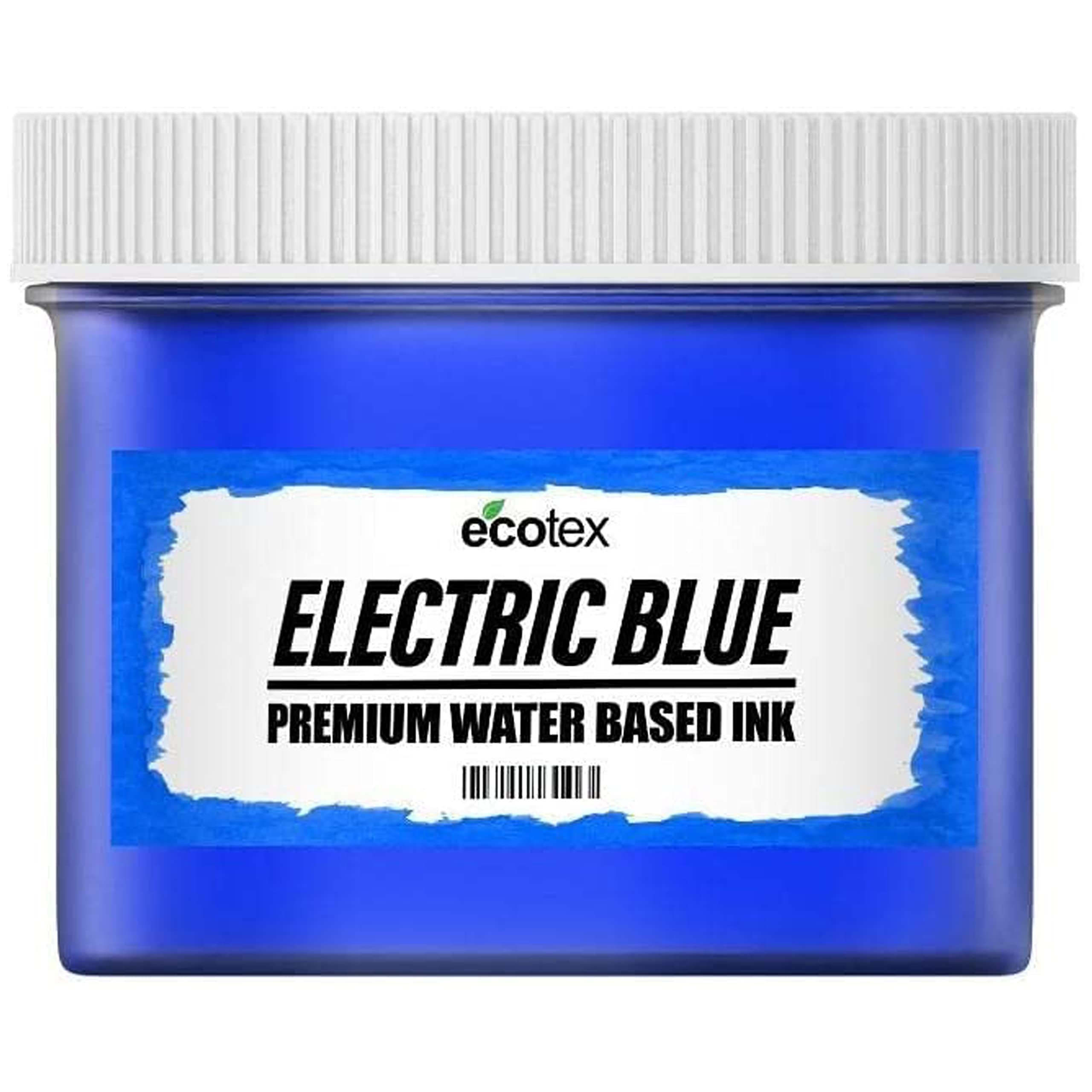 Ecotex® Water-Based Electric Blue Fabric Ink for Screen Printing (16 oz Pint) - Silk Screen Paint for DIY, T-Shirts & Textiles - Made in USA - Perfect for Custom Apparel, Crafts & Home Decor