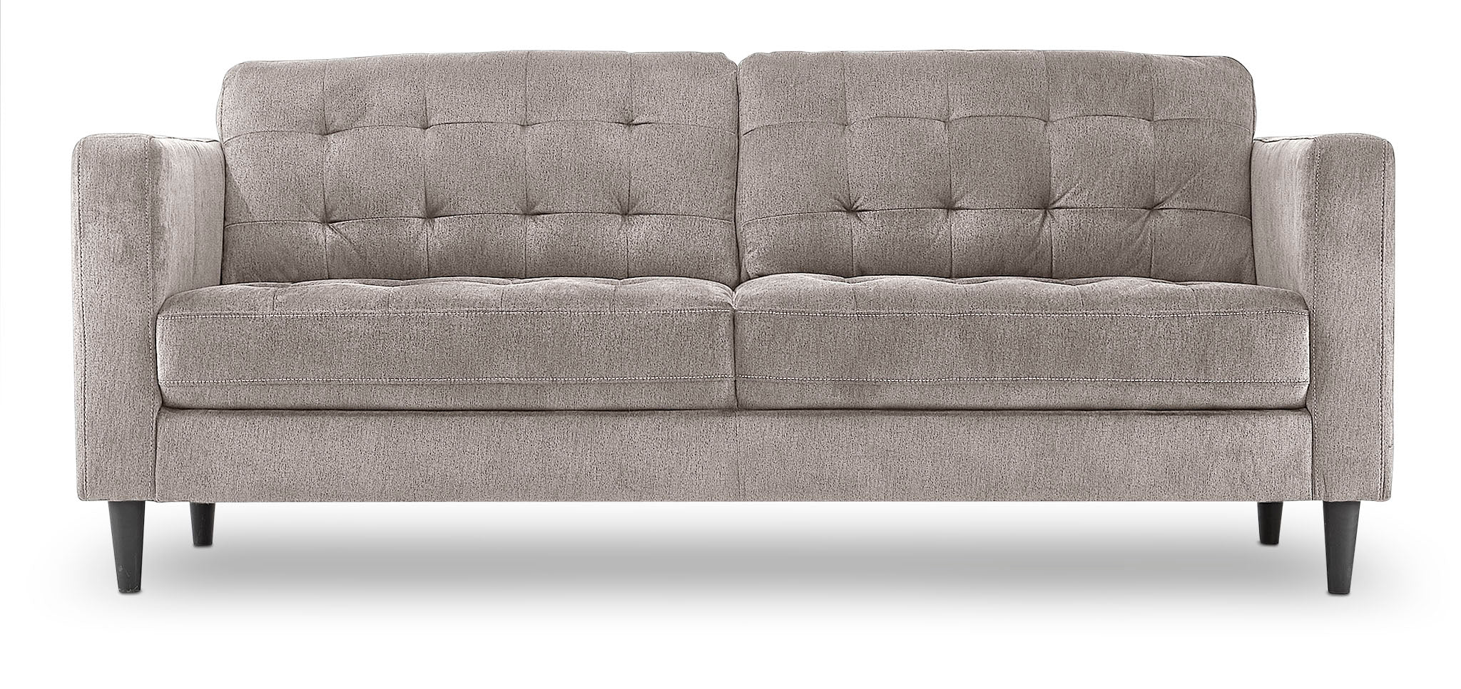 Modern Anthena Sofa and Loveseat Set in Light Grey - 3-Piece Living Room Furniture for Small Spaces, Apartments & Cozy Home Decor