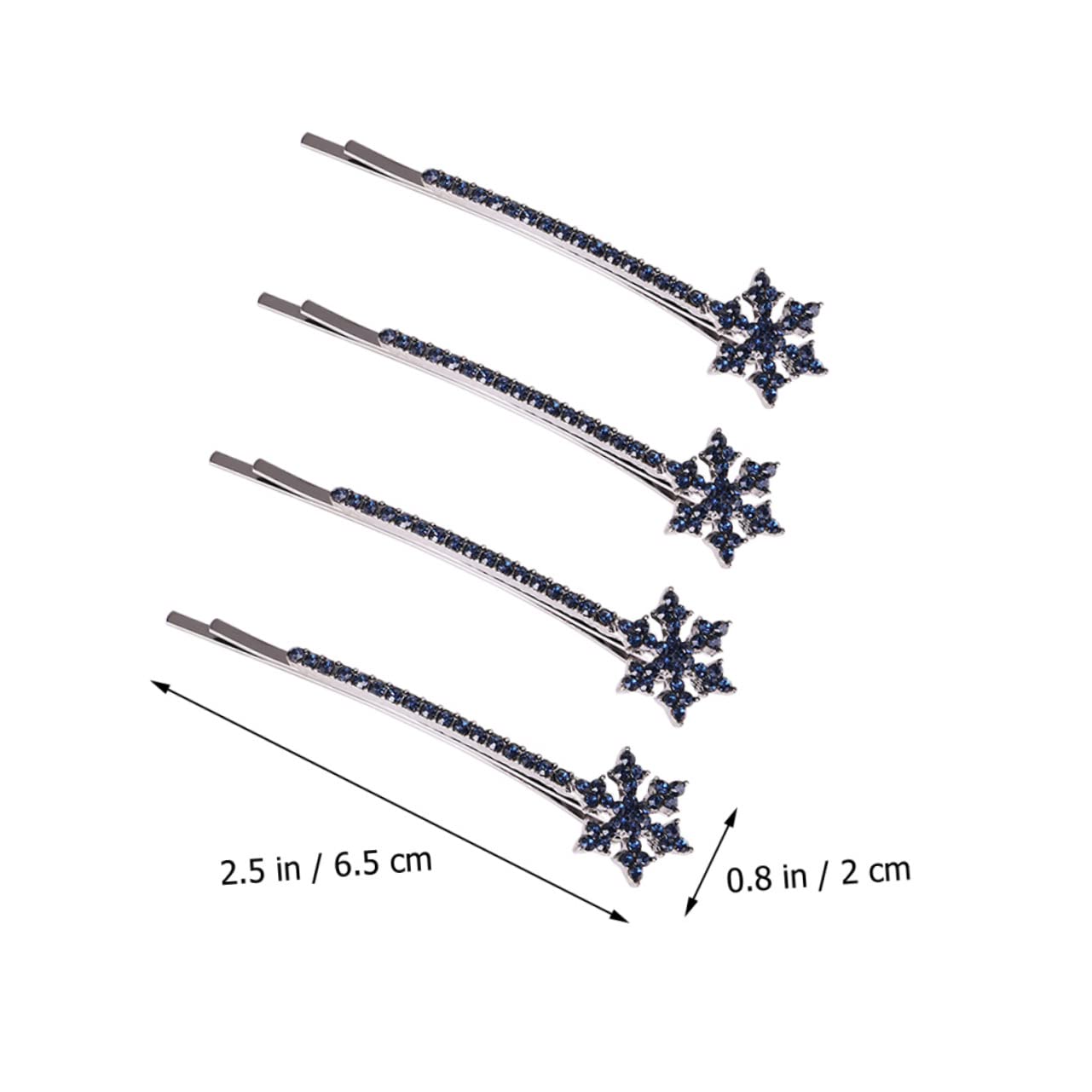 Beaupretty 16 Pcs Winter Snowflake Hair Clips - Decorative Hair Barrettes & Bobby Pins for Women, Christmas Holiday Hair Accessories (Alloy Cymbidium Design) - Perfect for Parties, Weddings & Festive Occasions
