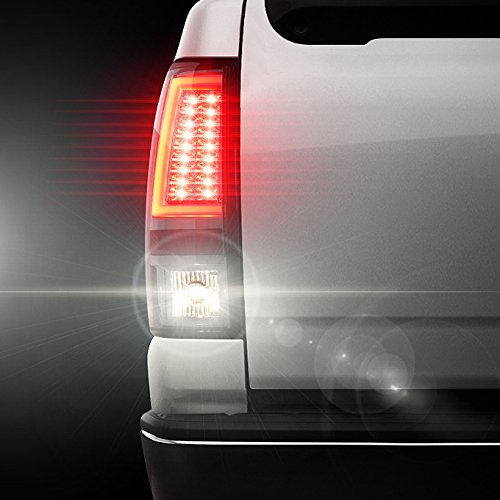 AKKON Red Smoke V2 LED Tail Lights Brake Lamps Pair for 2003-2006 & 2005-2007 Silverado Hybrid Pickup Truck - Enhanced Visibility & Style for Night Driving & Custom Builds