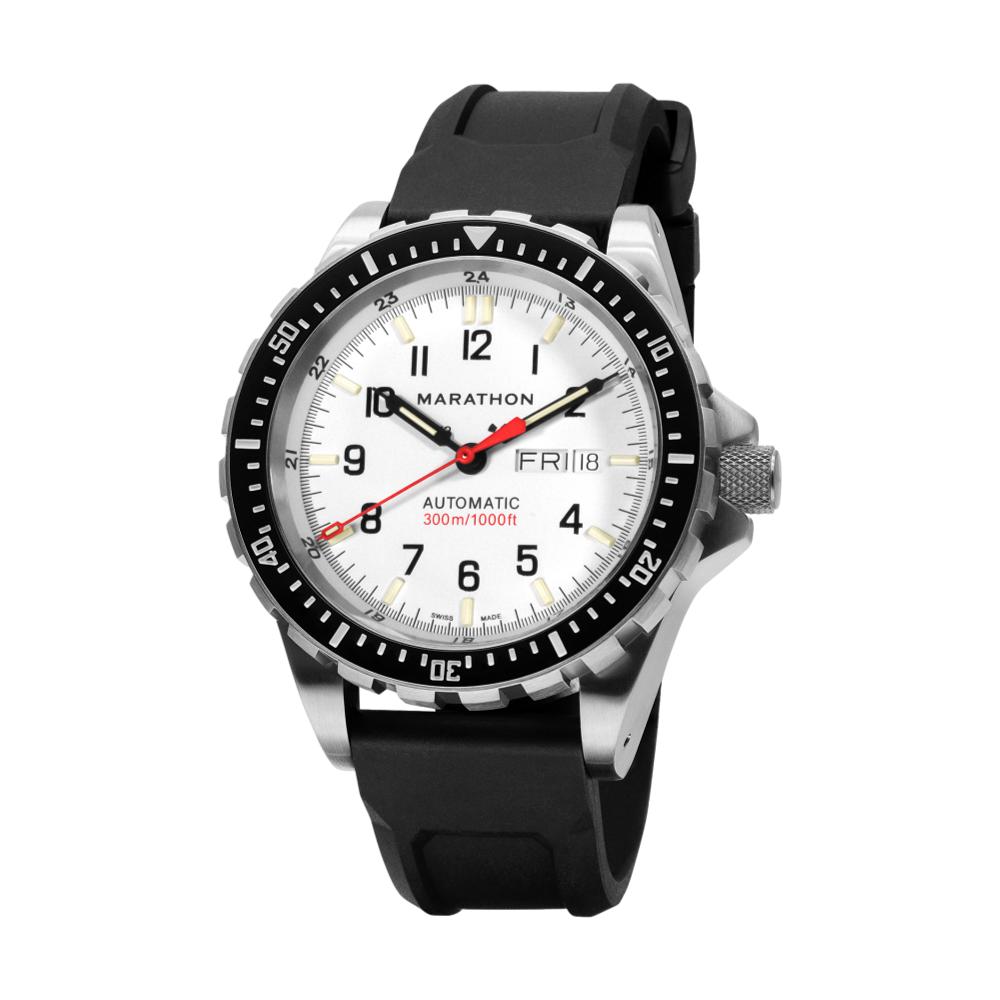 Arctic JDD Men's Watch - 46mm Stainless Steel Case with Rubber Strap - Waterproof Sports & Casual Wristwatch for Outdoor Activities & Daily Wear