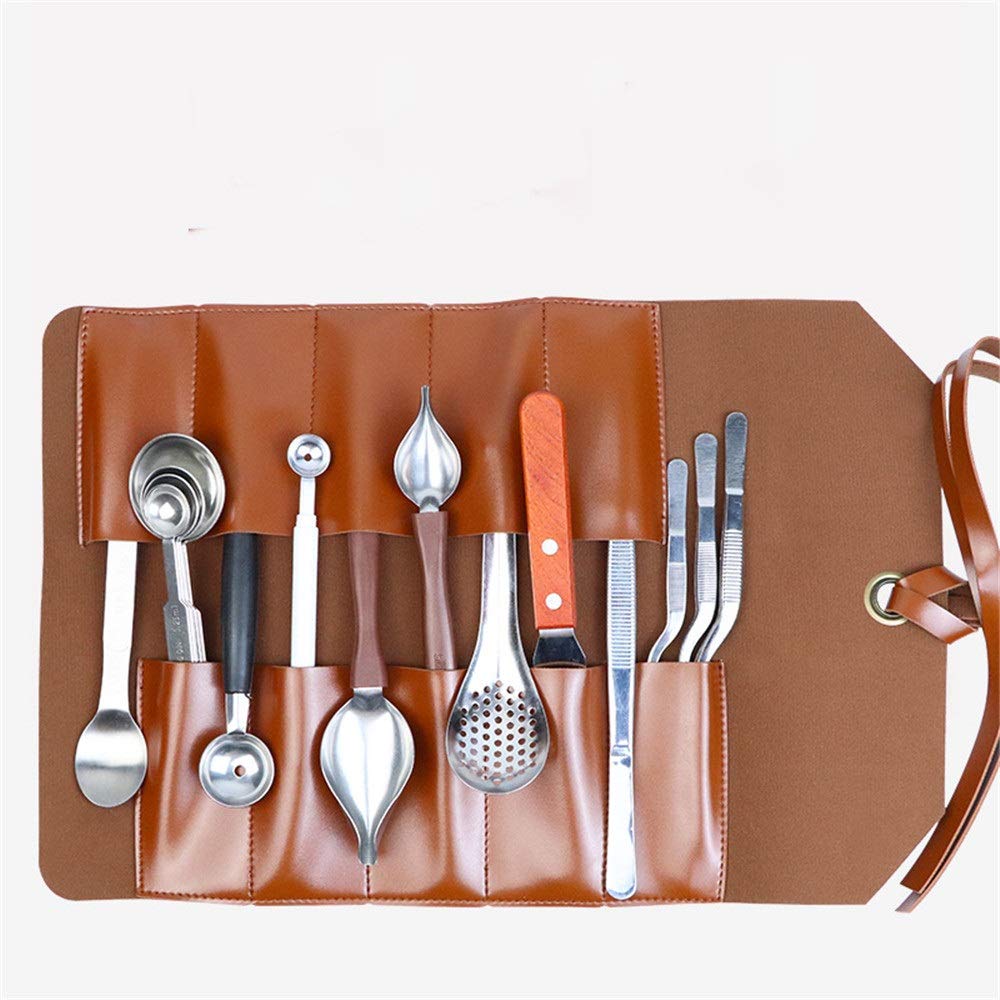 15-Piece Molecular Gastronomy Kit - Stainless Steel Cooking Tweezers, Western Cutlery Set & Oil Painting Spoon for Professional Chefs | Perfect for Fine Dining, Plating & Molecular Cuisine