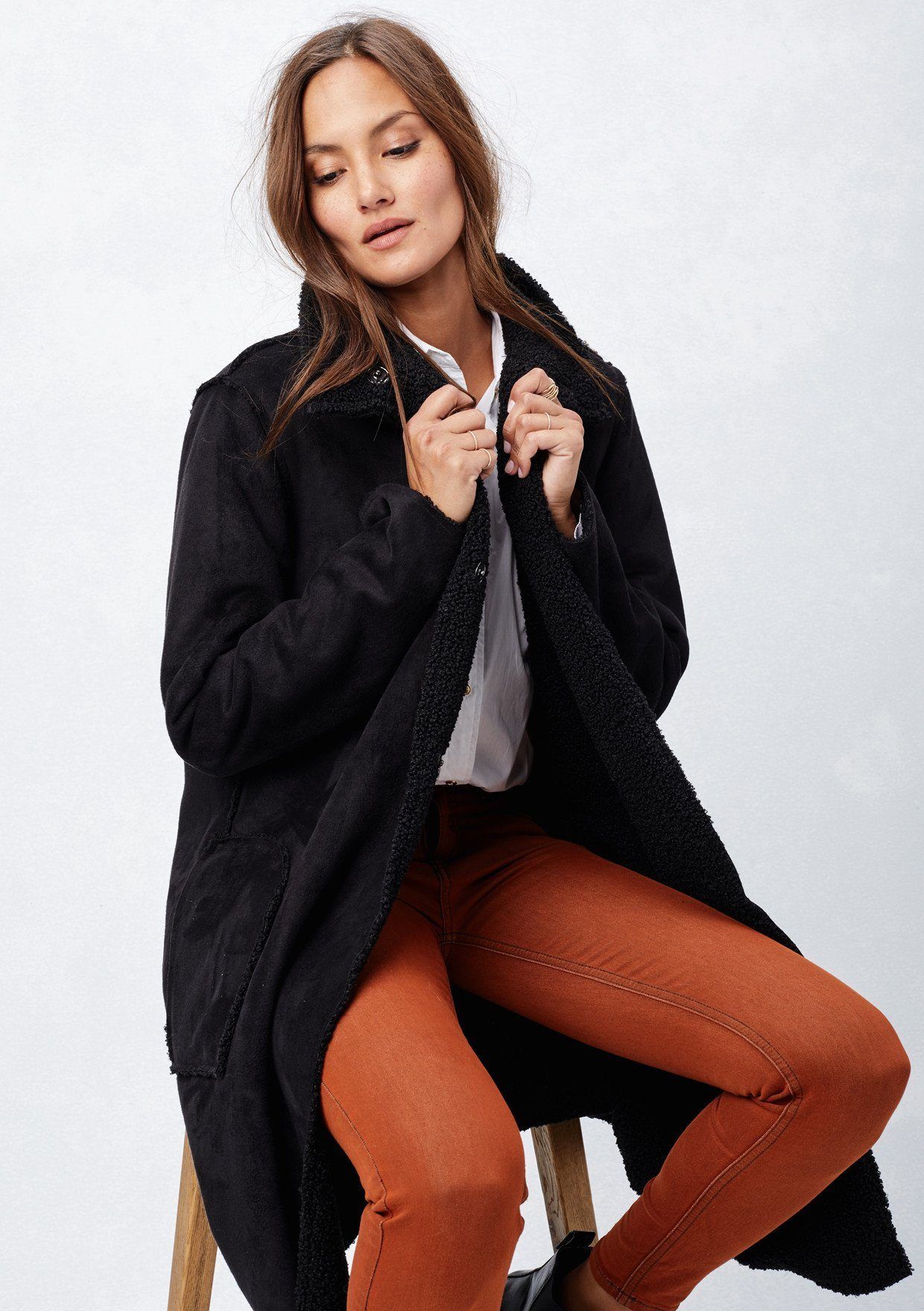 Annika Coatigan - Women's Stylish Knit Cardigan Sweater for Fall & Winter | Cozy Office Wear, Casual Outfits, and Layering Essentials