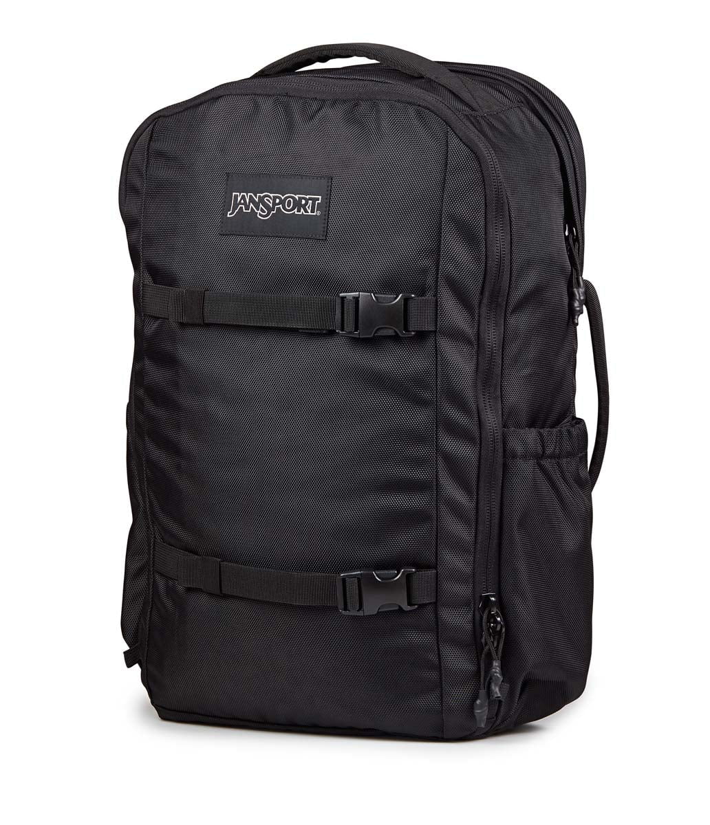 JanSport Venture Pack - Lightweight Water-Resistant Backpack for School, Travel & Hiking | Durable Black Daypack with Laptop Sleeve