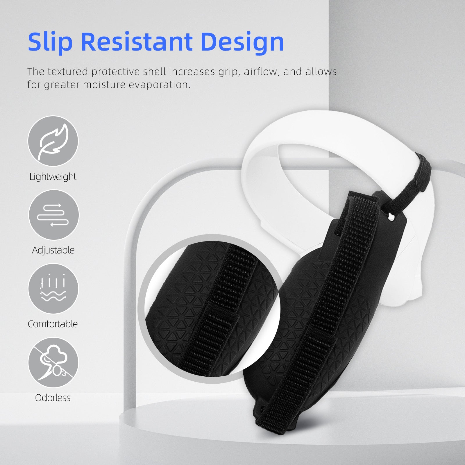 NexiGo Controller Grip Cover & Lens Protector Set for Oculus Quest 2 VR Headset - Black | Enhanced Comfort & Protection for Gaming, Fitness, and Virtual Reality Experiences