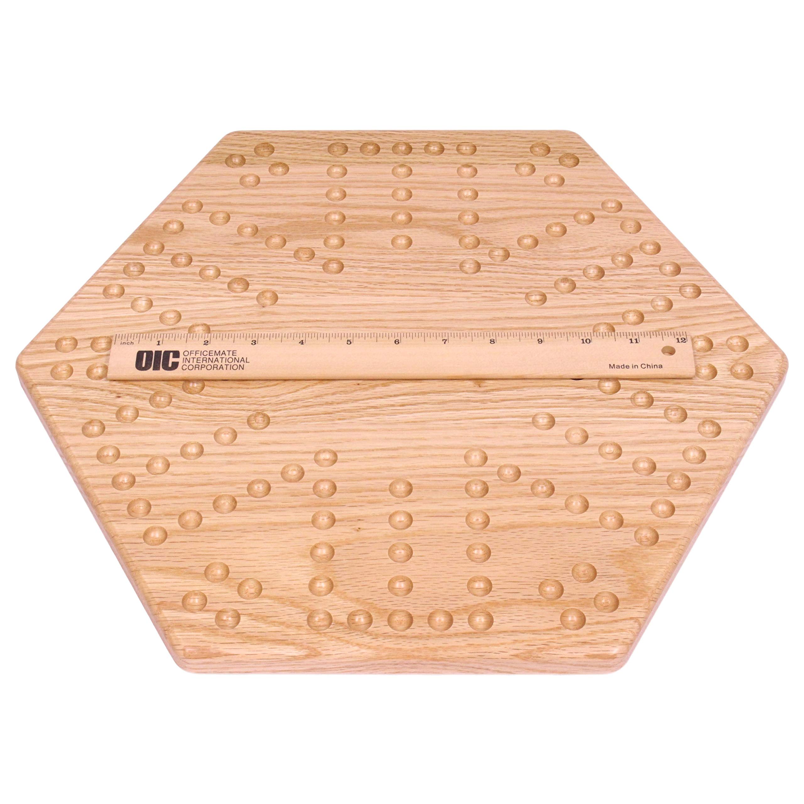 AmishToyBox.com Wooden Wahoo Marbles Game Board Set - 16