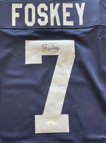 Isaiah Foskey Autographed Notre Dame 2021 Shamrock Series Blue Jersey - Authentic Signed Football Collectible for Fans & Memorabilia Display