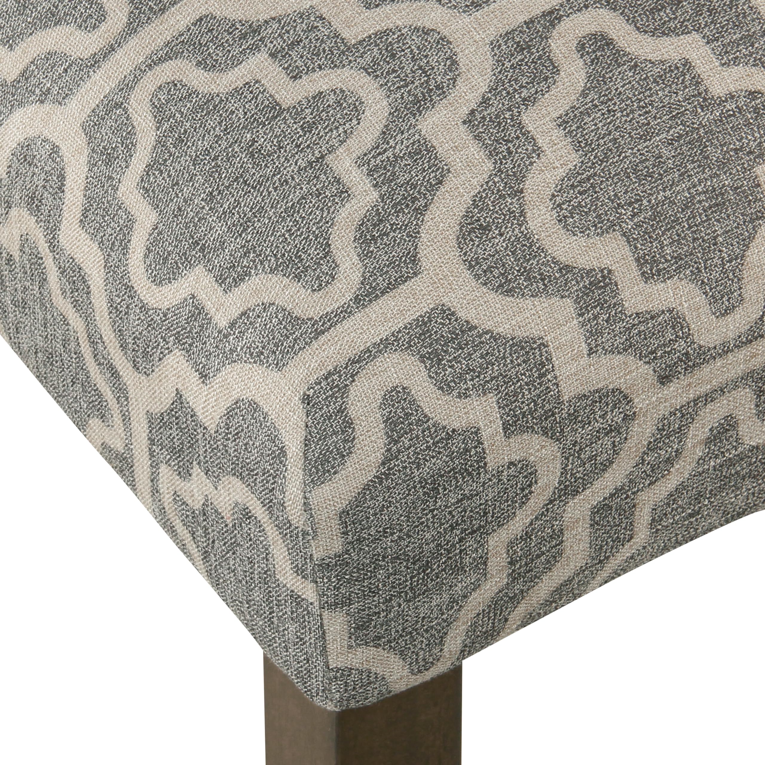 HomePop Parsons Classic Upholstered Dining Chairs Set of 2, Gray - Modern Accent Chairs for Kitchen, Dining Room & Home Office Decor
