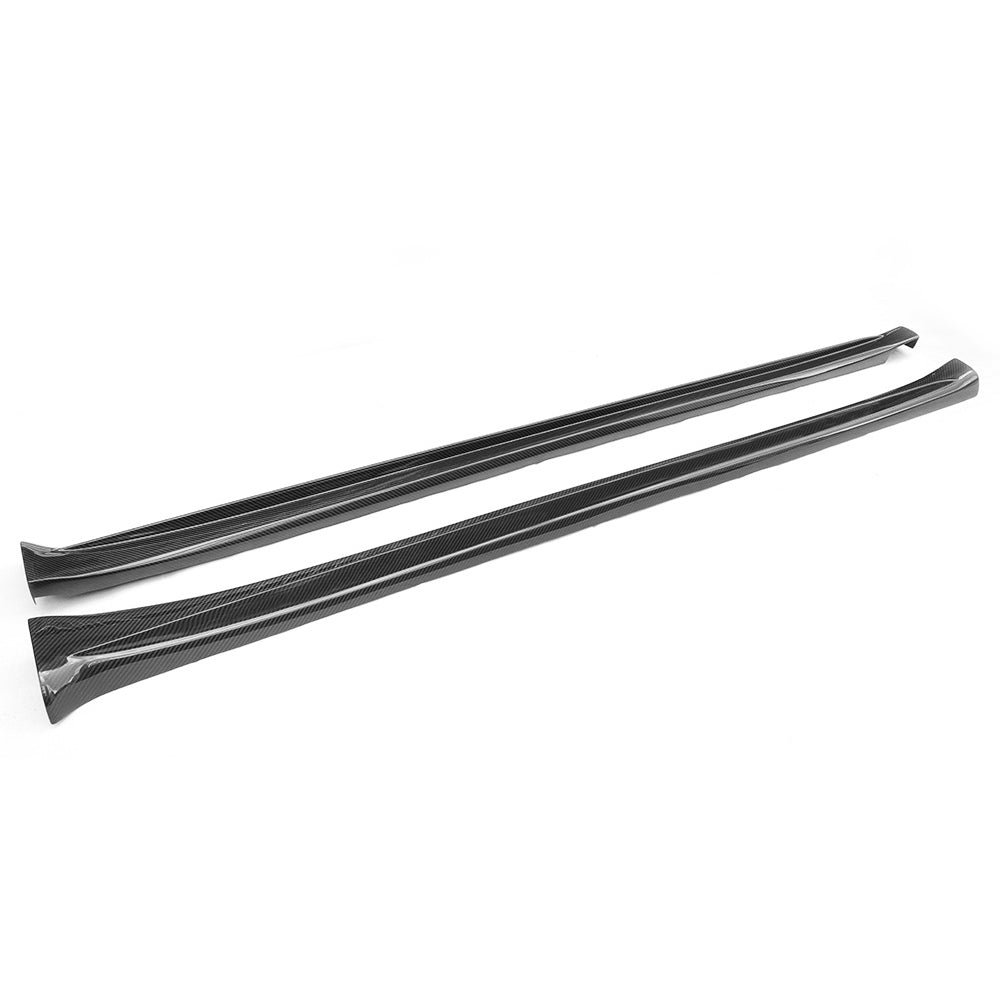 Premium Real Carbon Fiber Side Skirts for Tesla Model S 2021-2023 | High Performance Aerodynamic Body Kit Upgrade | Enhance Style & Downforce for Street Racing & Car Shows