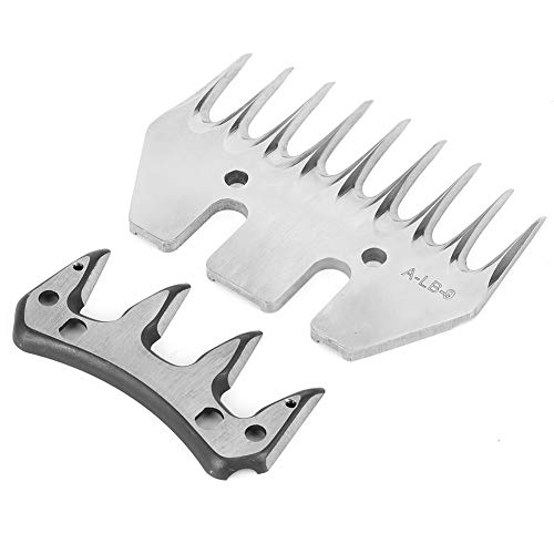 Stainless Steel Sheep Shears Blades - Replacement Shearing Combs & Cutters for Goats & Sheep (9 Tooth Straight Swing Blade) - Perfect for Livestock Grooming & Professional Animal Hair Trimming