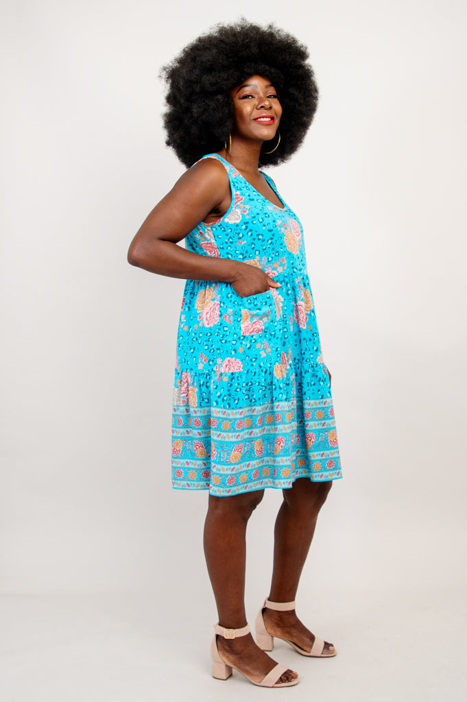 Kaya Dress - Coralie Floral Summer Dress for Women | Perfect for Beach Vacations, Weddings & Casual Outings