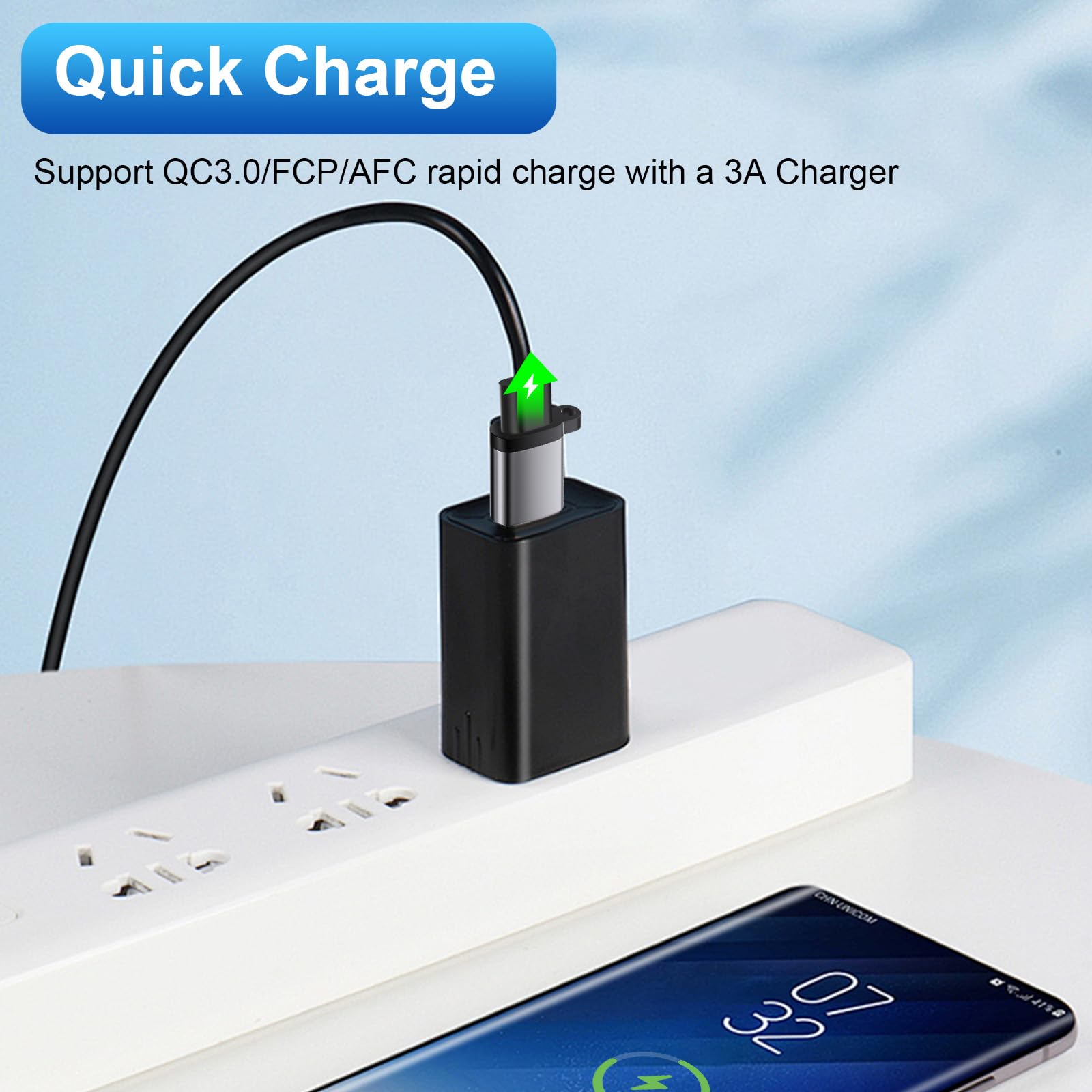 3-Pack USB C Female to USB Male Adapter | Type C to USB A Converter | Compatible with iPhone 16/15/14/13, AirPods 3, MacBook, Samsung S24, Nintendo Switch | Fast Charging for Home, Office & Car Travel