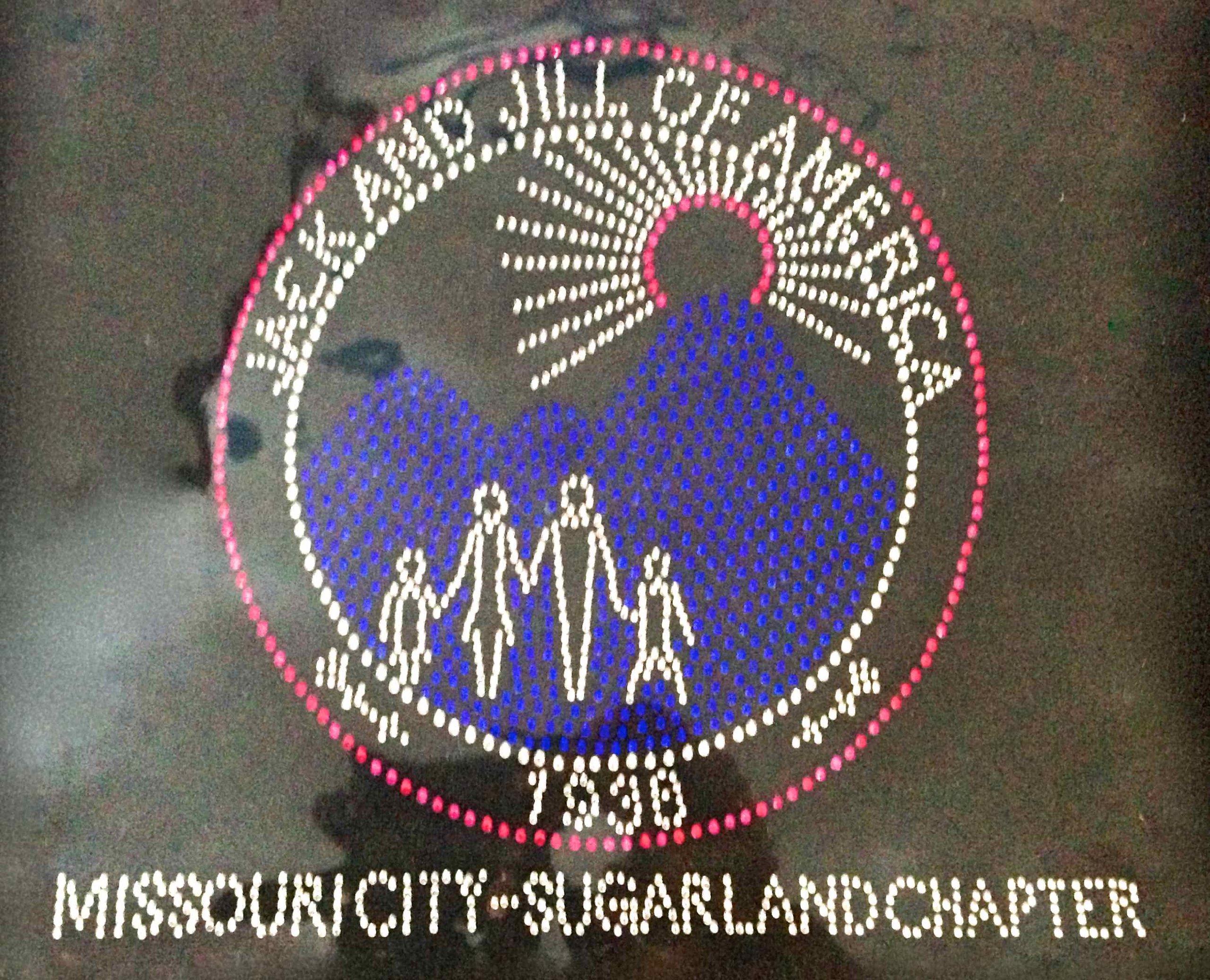 Jack and Jill of America Missouri City Sugarland Chapter Rhinestone Iron-On Transfer - DIY Custom Apparel for T-Shirts, Hats & Bags