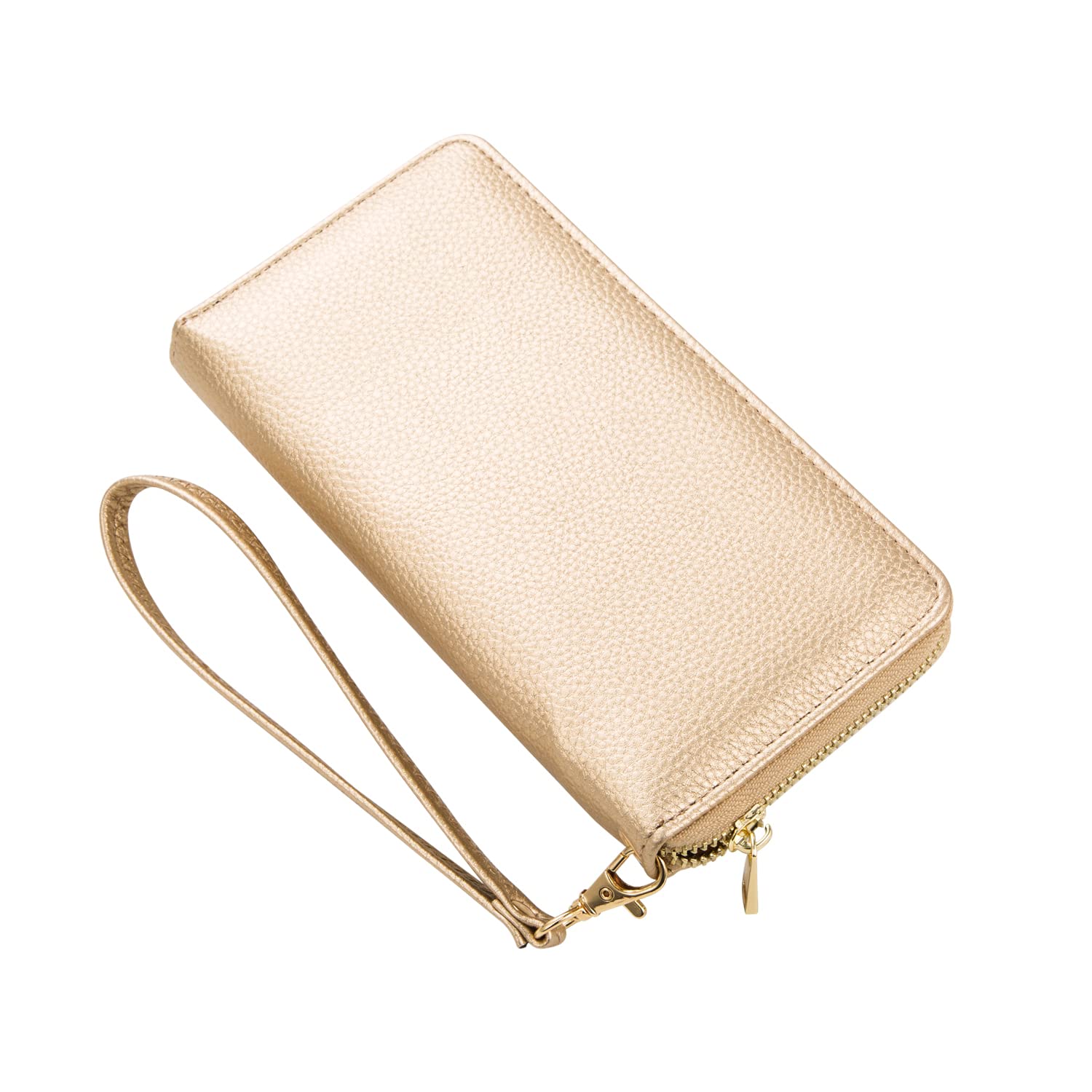 Women's Zip Around Wristlet Wallet with Phone Holder - RFID Blocking Crossbody Handbag for Everyday Use, Travel & Shopping