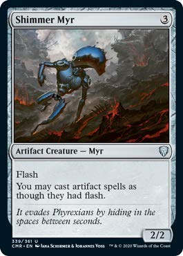 Magic: The Gathering Shimmer Myr Foil Card - Commander Legends L8 - Collectible Trading Card Game for MTG Players - Perfect for Commander, Modern & Casual Play