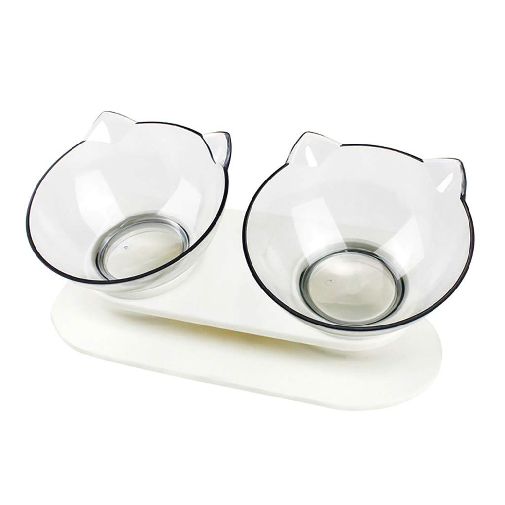 JKRED Slow Feeder Pet Bowl for Cats & Dogs - Anti-Choking, Spine & Stomach Protection - Clear Plastic Pet Food & Water Dish - Perfect for Fast Eaters & Digestive Health (One Size)