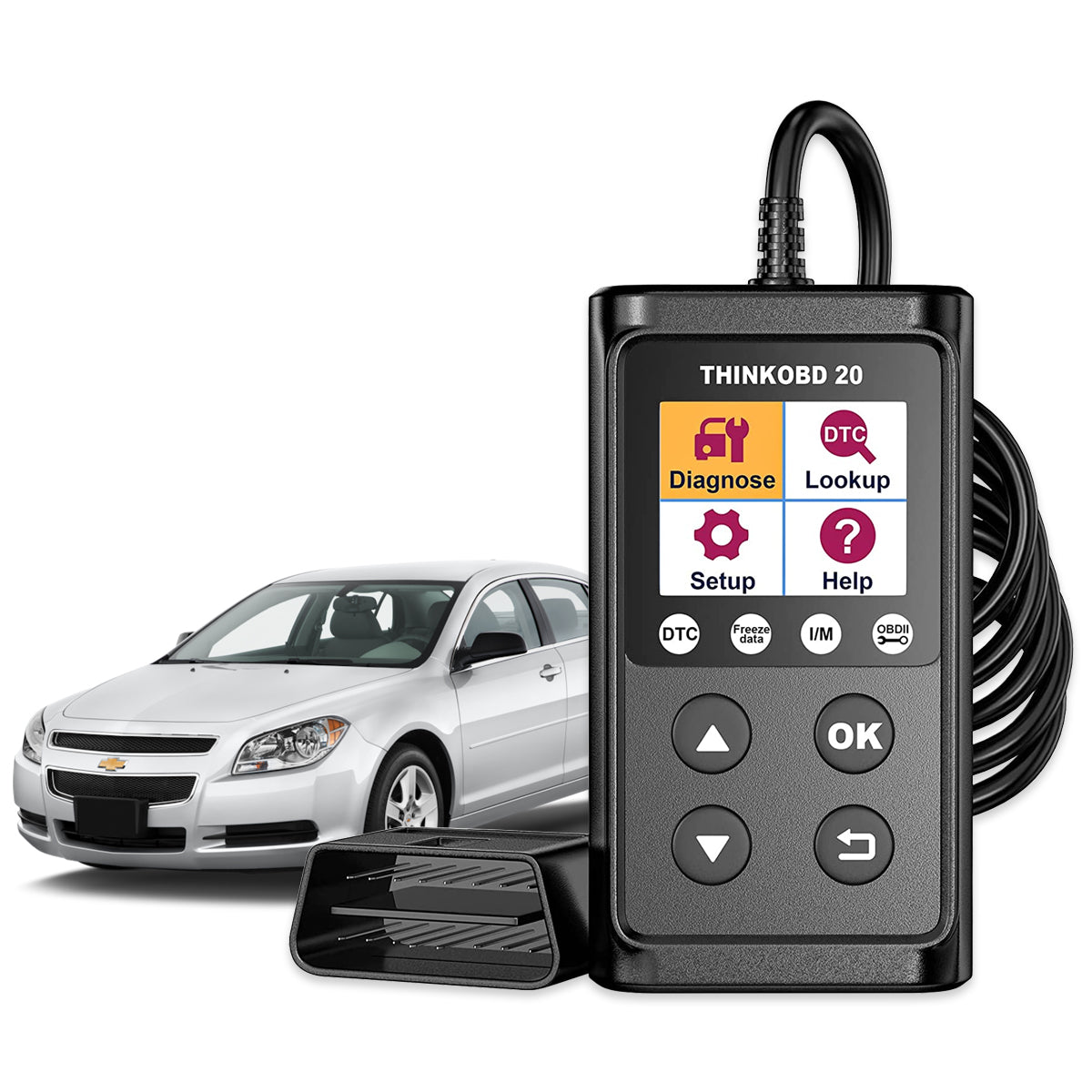 THINKOBD 20 OBD2 Scanner - Automotive Code Reader, Check Engine Light Diagnostic Tool, Live Data & Emissions Scanner for Smog Check | Car, Truck & SUV Engine Diagnostics
