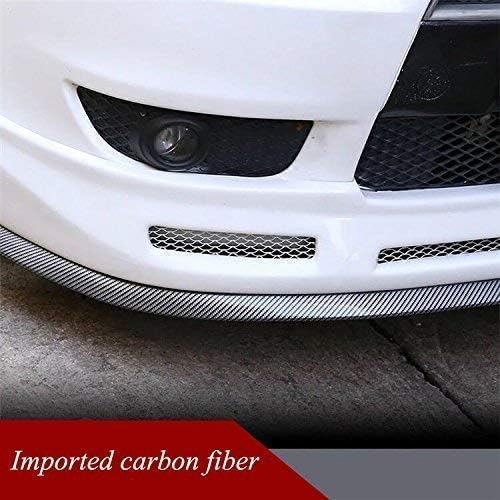 Universal 8.2ft/250cm Carbon Fiber Front Bumper Lip Spoiler Splitter - Car Body Kit for Sedan, Coupe & Hatchback - Enhances Aerodynamics & Sporty Look (Perfect for Racing, Car Shows & Street Performance)