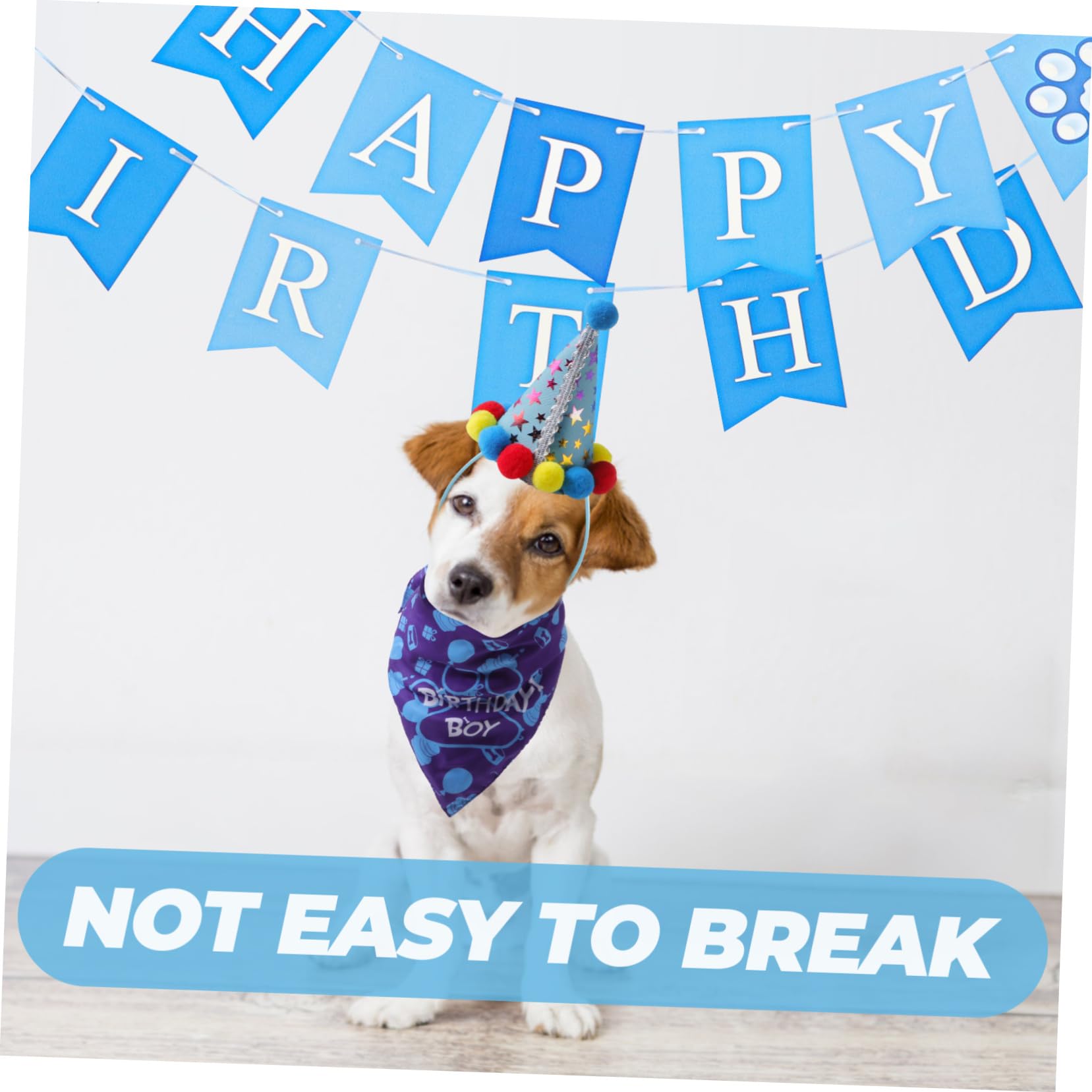 1 Set Pet Birthday Party Decorations - Dog Birthday Dress Up Kit with Bunting Banner, Bow Tie, Balloons & Cat Bib - Perfect for Dog & Cat Birthday Celebrations, Paw-Themed Parties & Pet Costume Events
