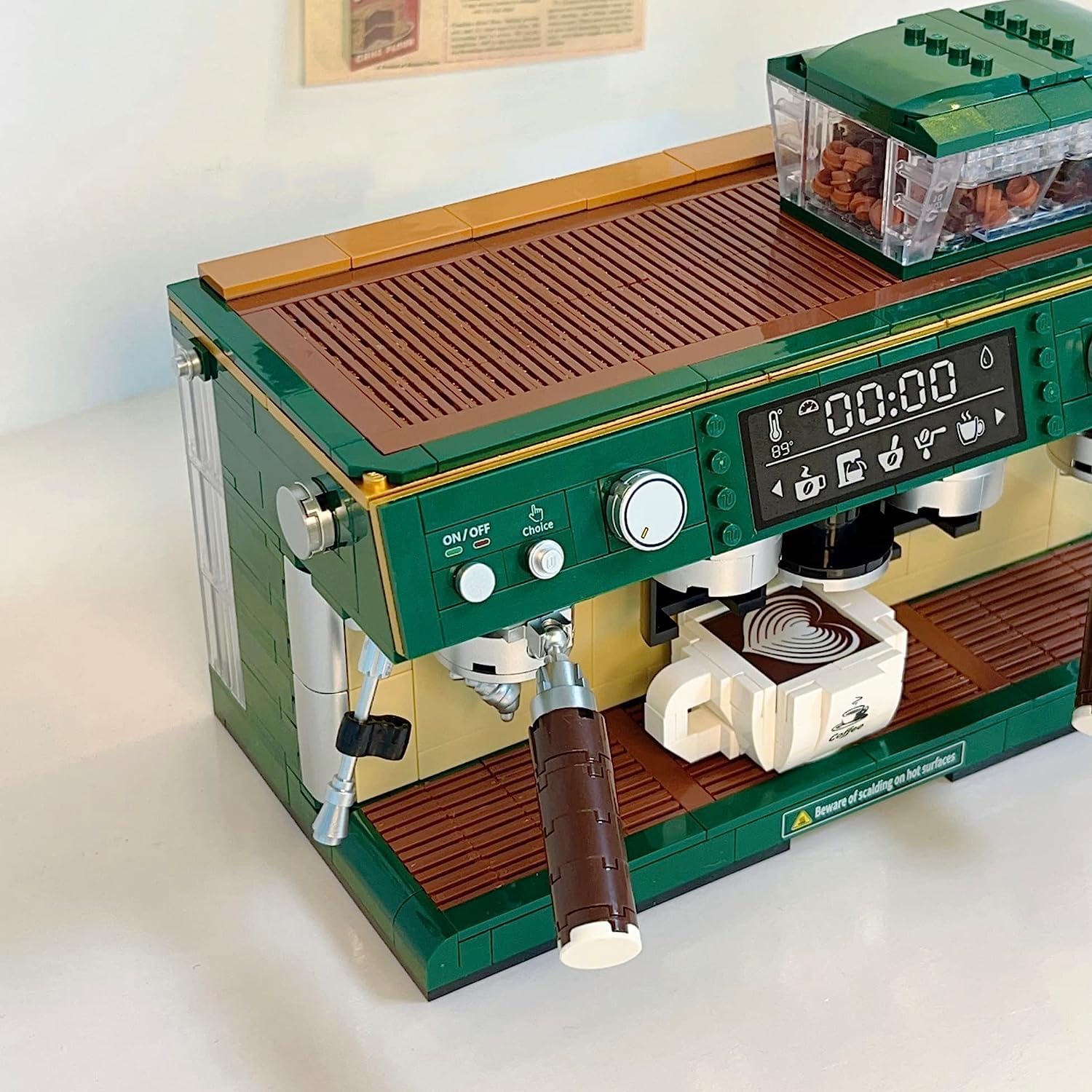 Mini Coffee Machine Building Blocks Kit - Creative Model Construction Set with Collectible Mini Bricks, Perfect Gift for Kids & Adults - Great for STEM Learning, Office Decor & Coffee Lover Collections