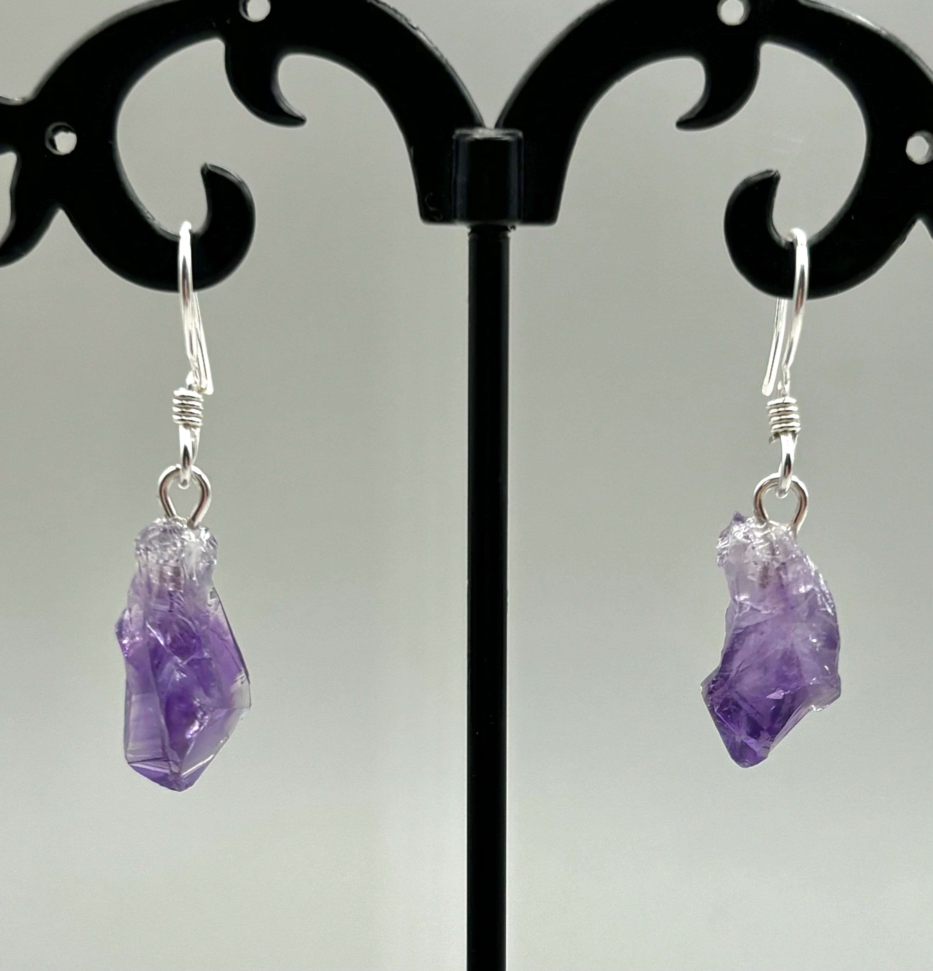 Natural Amethyst Stud Earrings Sterling Silver 925 for Women - Elegant Jewelry Gift for Birthday, Anniversary & Everyday Wear