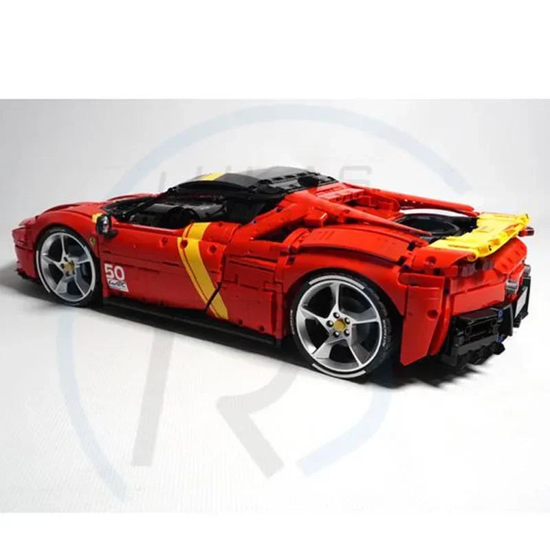 4550PCS MOC 143397 Ferrari SF90 Stradale Version 2.0 1:8 Scale Model Building Blocks Kit - Perfect for Collectors, DIY Enthusiasts & Ferrari Fans | Display, Gift, or Creative Play