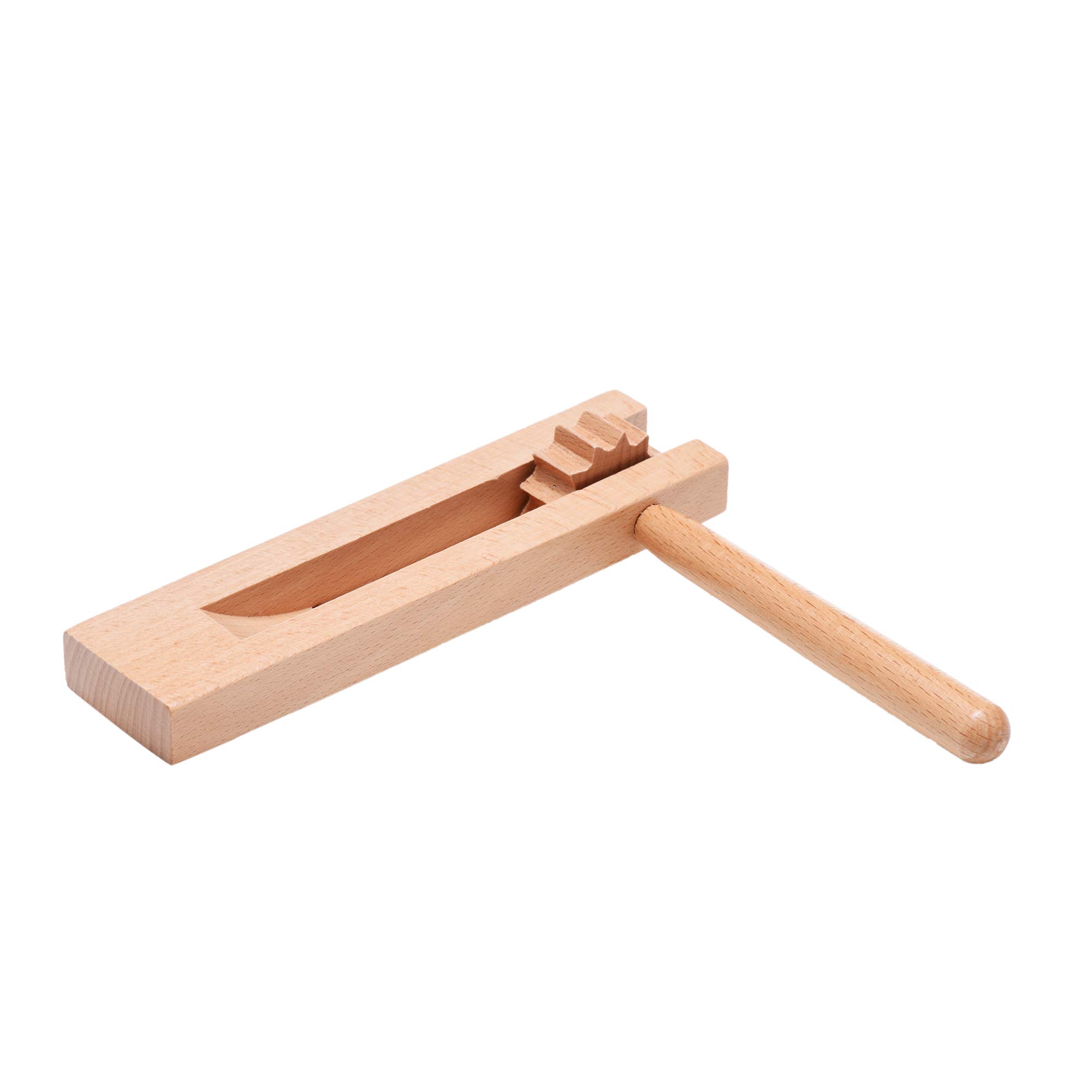 Wooden Spinning Ratchet Noise Maker Grogger - Traditional Matraca Toy for Parties, Sports Events, Celebrations & Jewish Purim - 1 Pack - Perfect for Festivals, Cheering & Holiday Fun