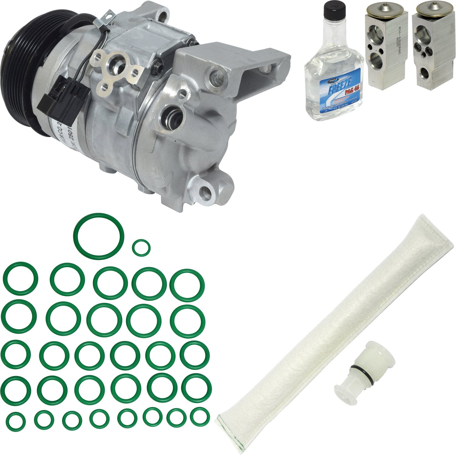 Universal KT 1060 Air Conditioner Compressor Kit - Complete A/C Component Set for Cars, Trucks & SUVs - Perfect for AC System Repair & Maintenance