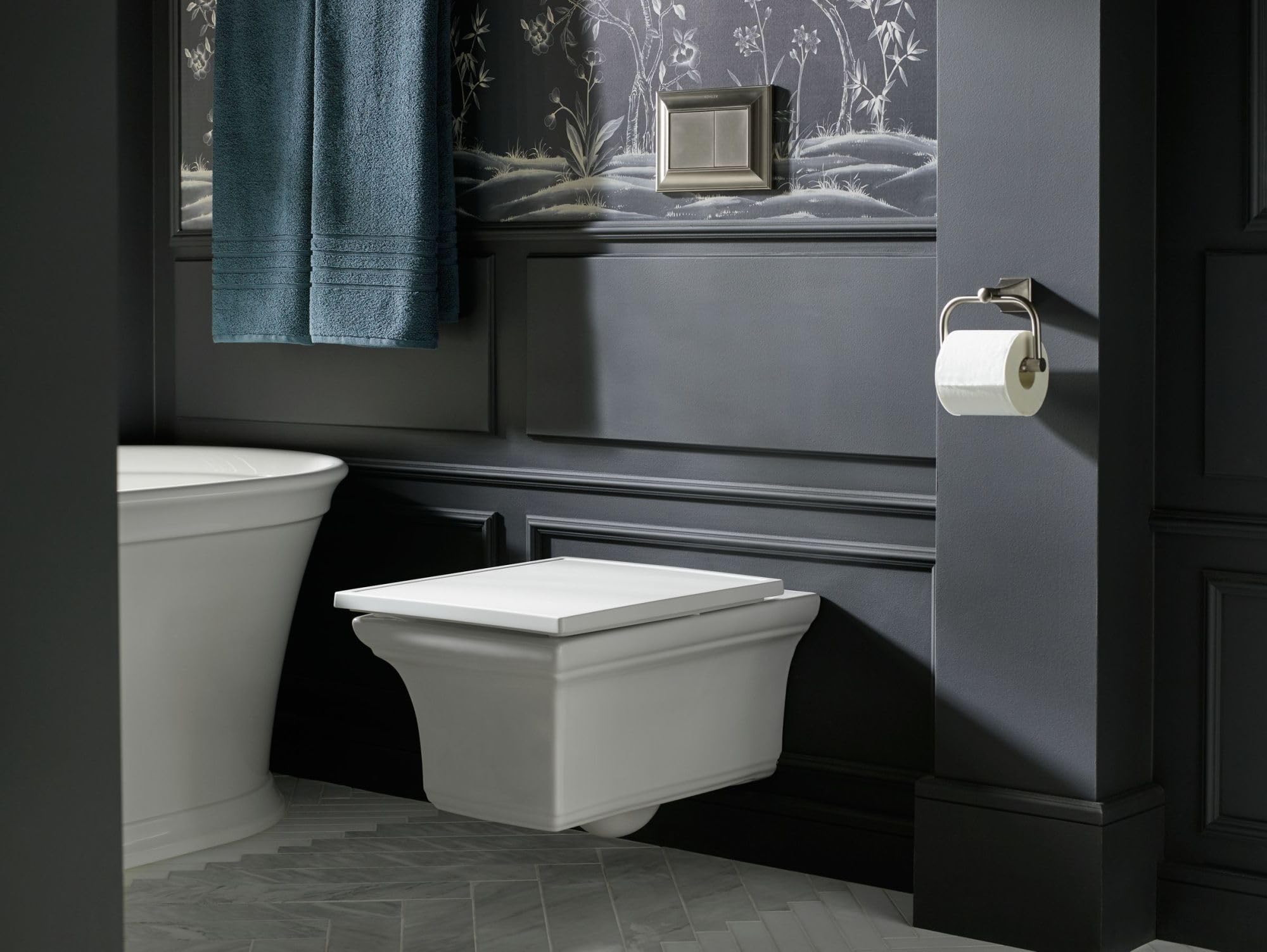 KOHLER Memoirs Stately Toilet Paper Holder - Chrome Bathroom Tissue Roll Dispenser - Perfect for Modern & Traditional Bathroom Decor