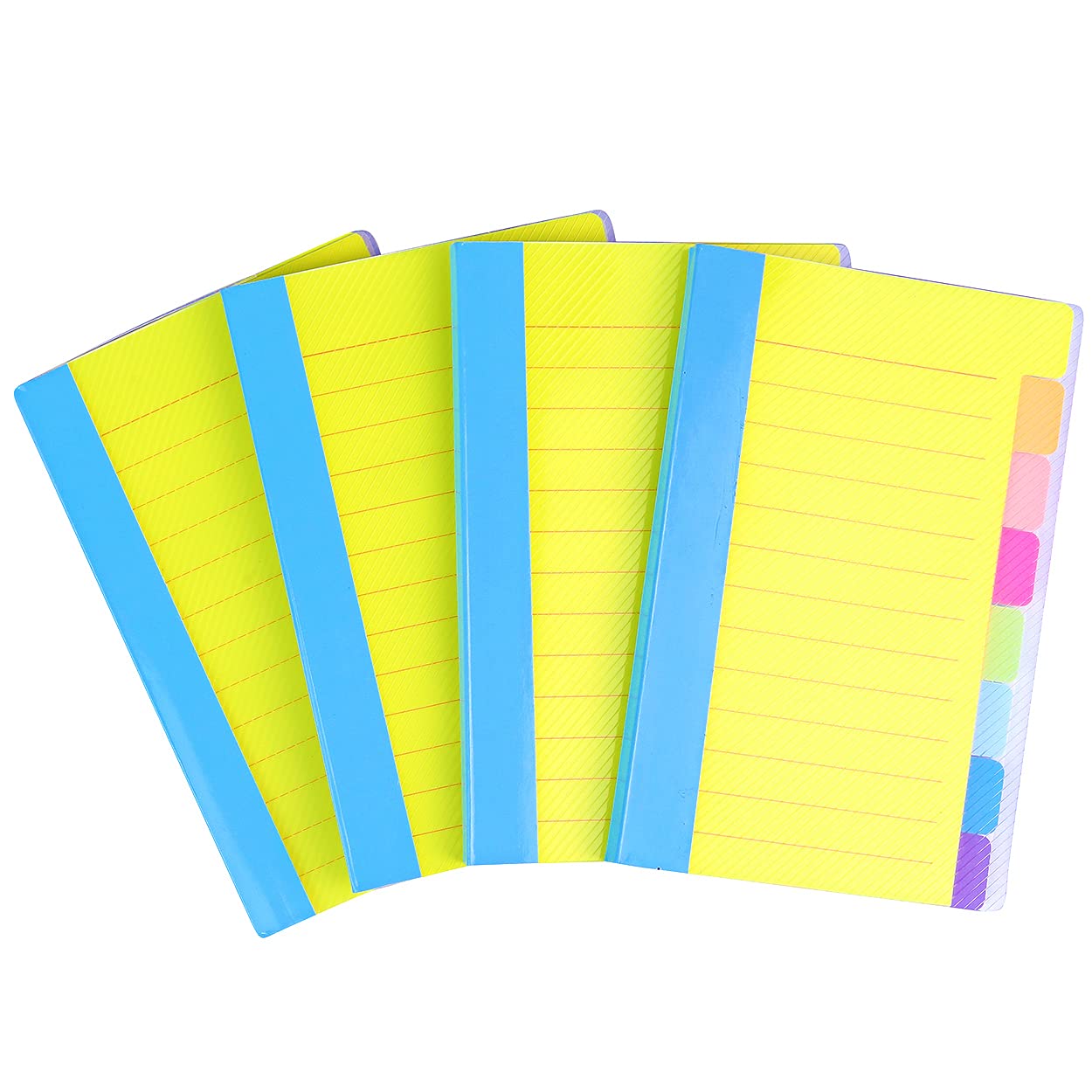 Vanpad Self-Stick Lined Note Tabs - 4x6 Inch Office & School Supplies, 64 Ruled Notes per Pack (4-Pack) - Perfect for Organizing Files, Books, Notebooks & Study Materials